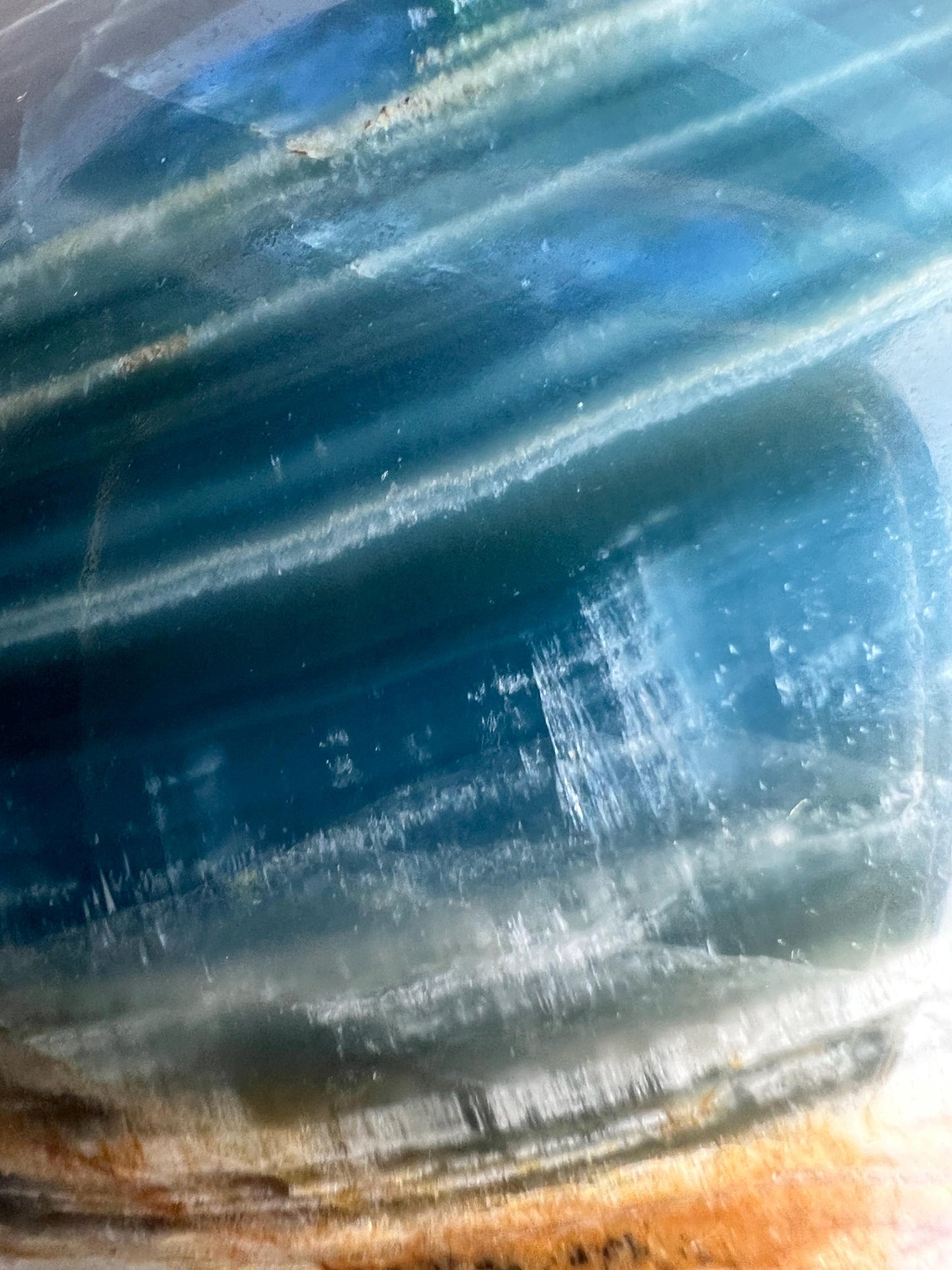 Argentinean Blue Onyx Sphere: Healing Crystal Decor, Collector Mineral