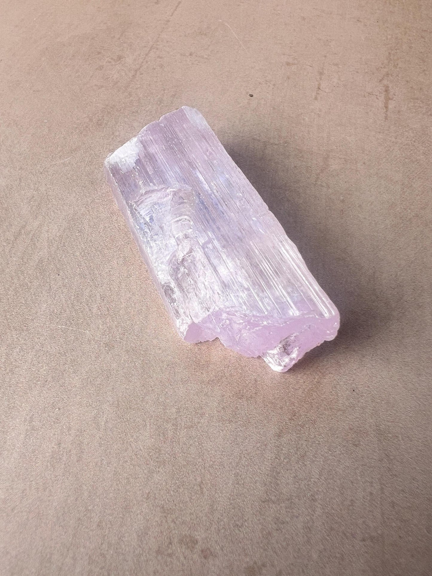 Kunzite Natural Crystal : Violet Spodumene from Afghanistan