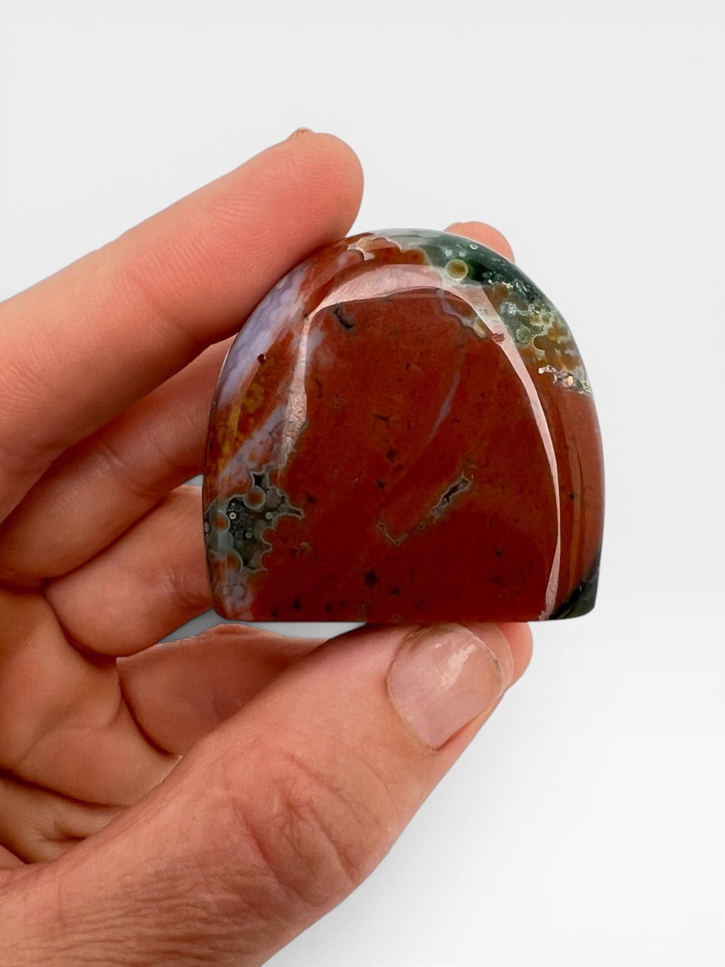 Ocean Jasper Mini Half Moon Free Form