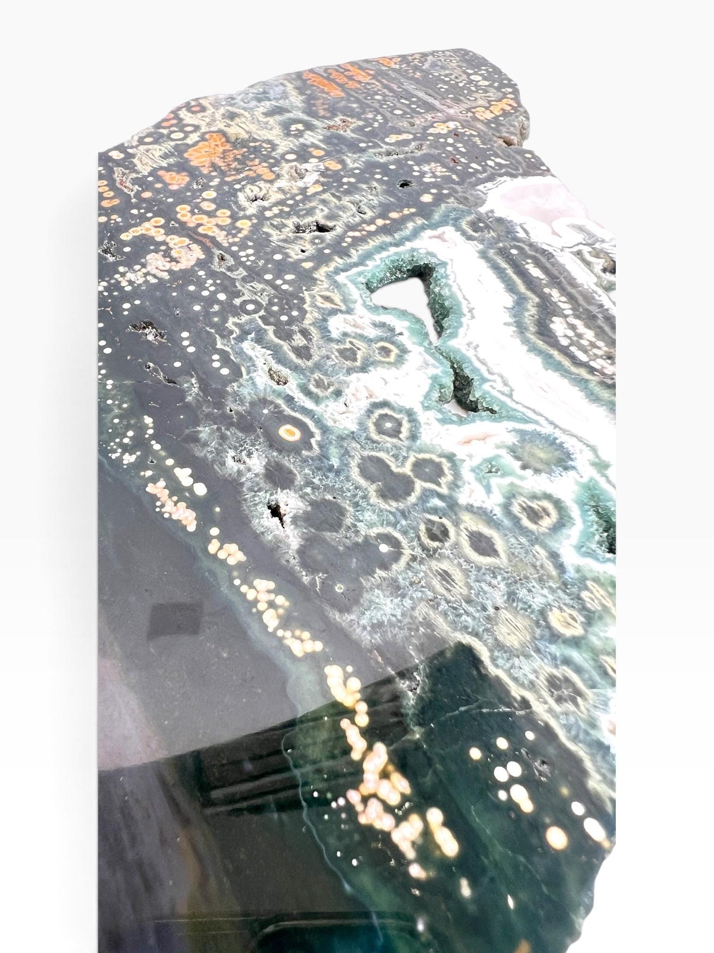 Ocean Jasper Marovato Slab : Polished Early Vein Collection Piece