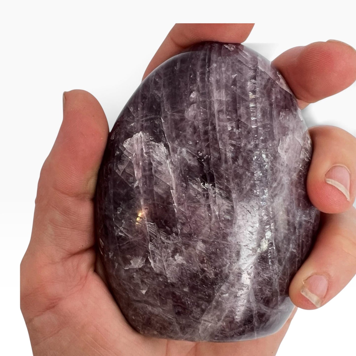 Purple Anhydrite Freeform: Polished Rare Free Standing Crystal