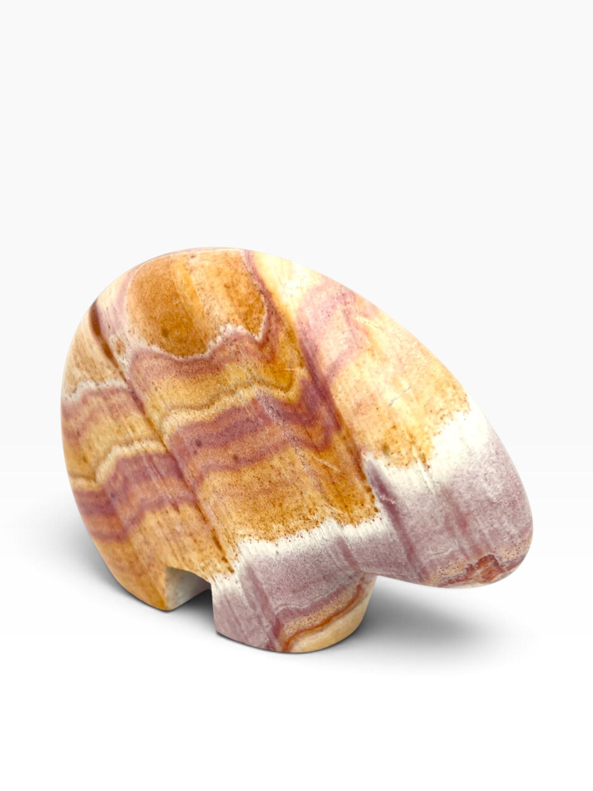 Zuni-Style Rainbow Rhyolite Bear Carving