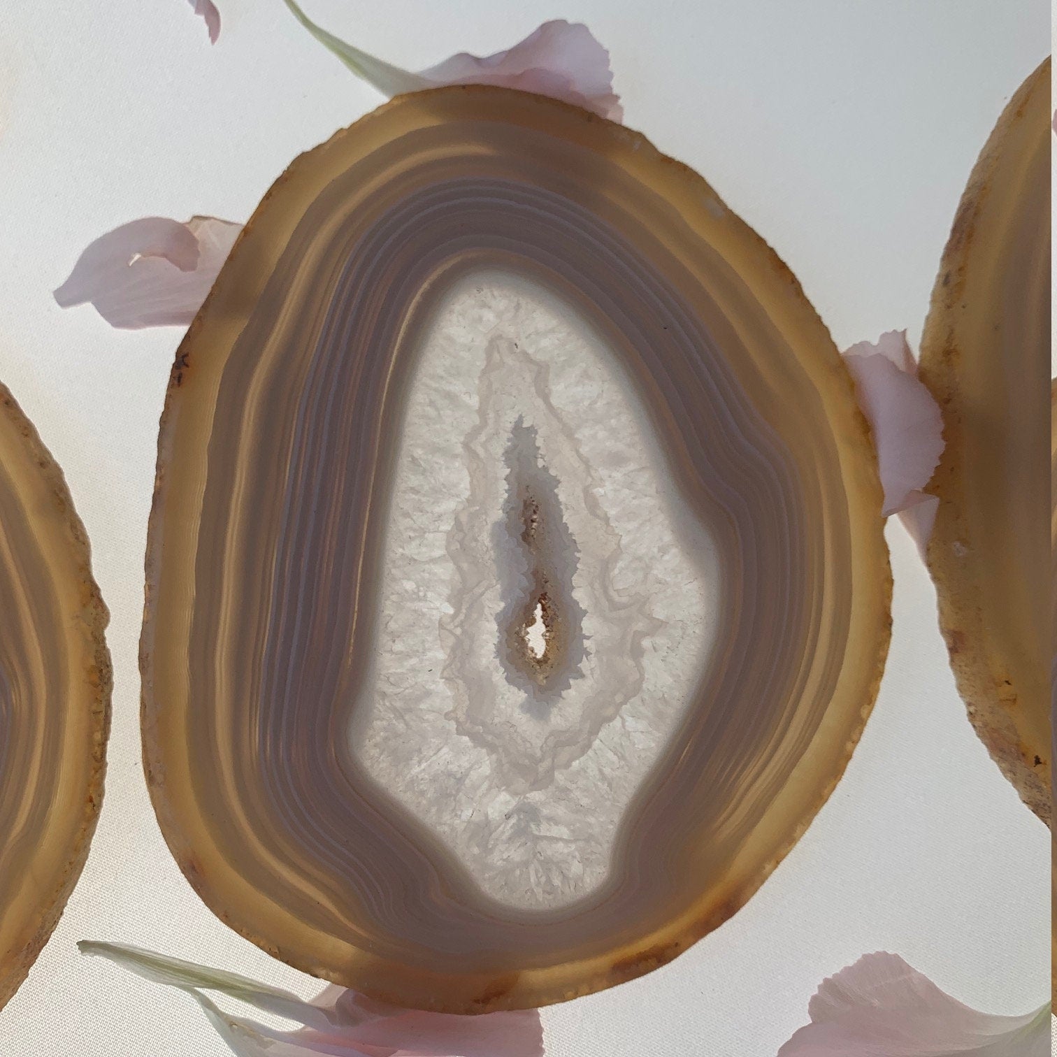 Agate Slices Matching Set of 3 Piece AS1