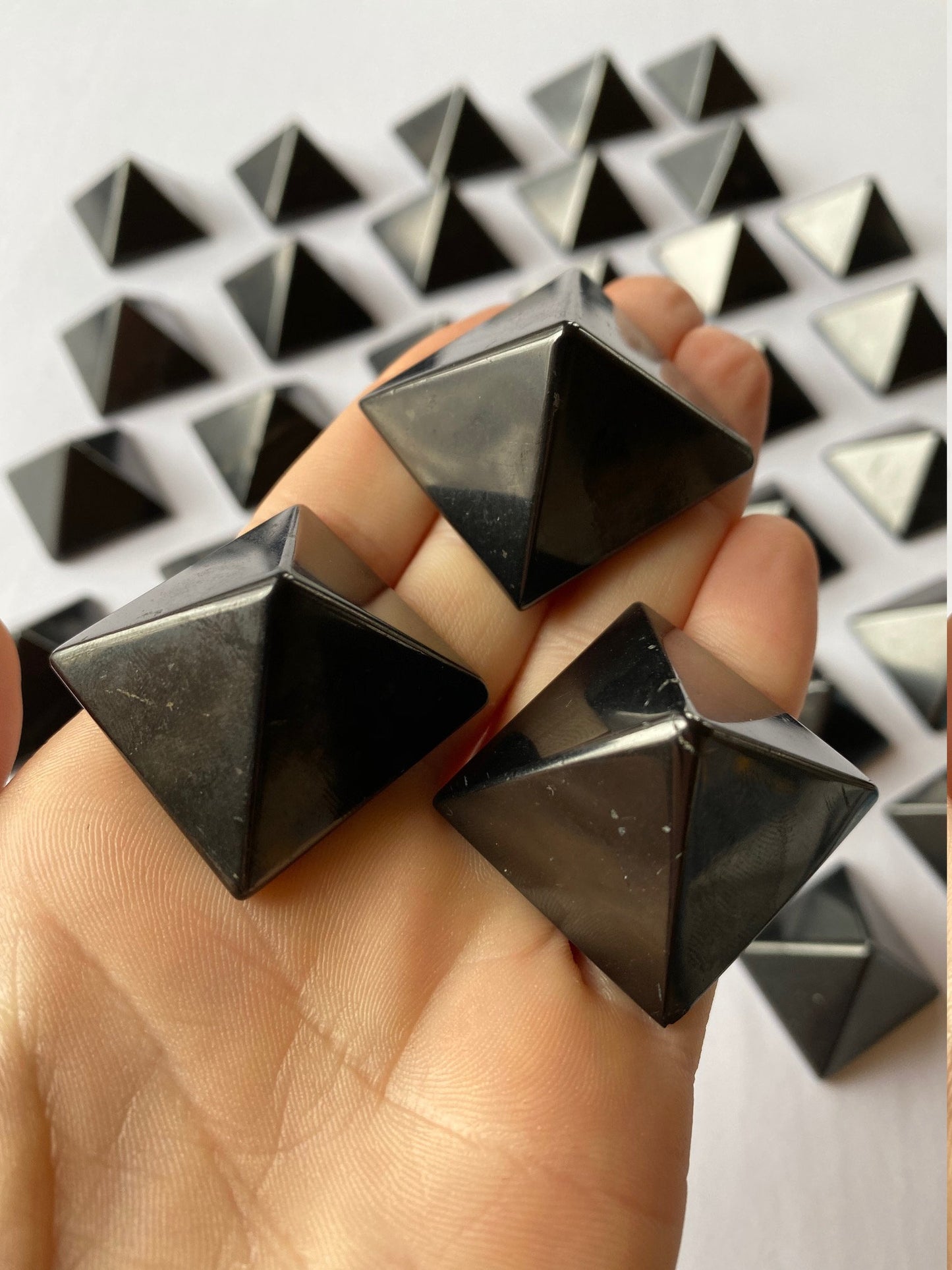 Shungite Solid Pyramid 30mm