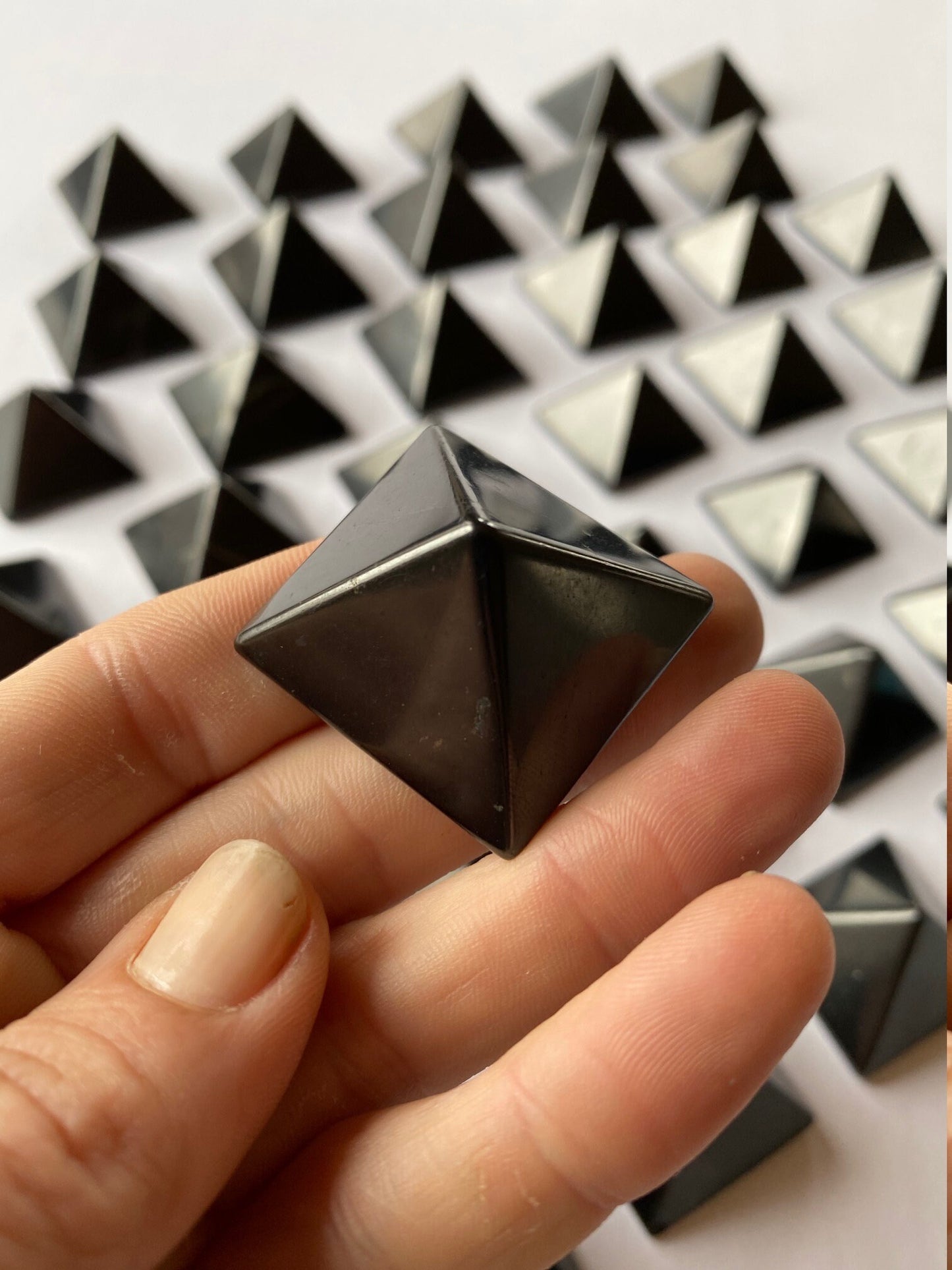 Shungite Solid Pyramid 30mm