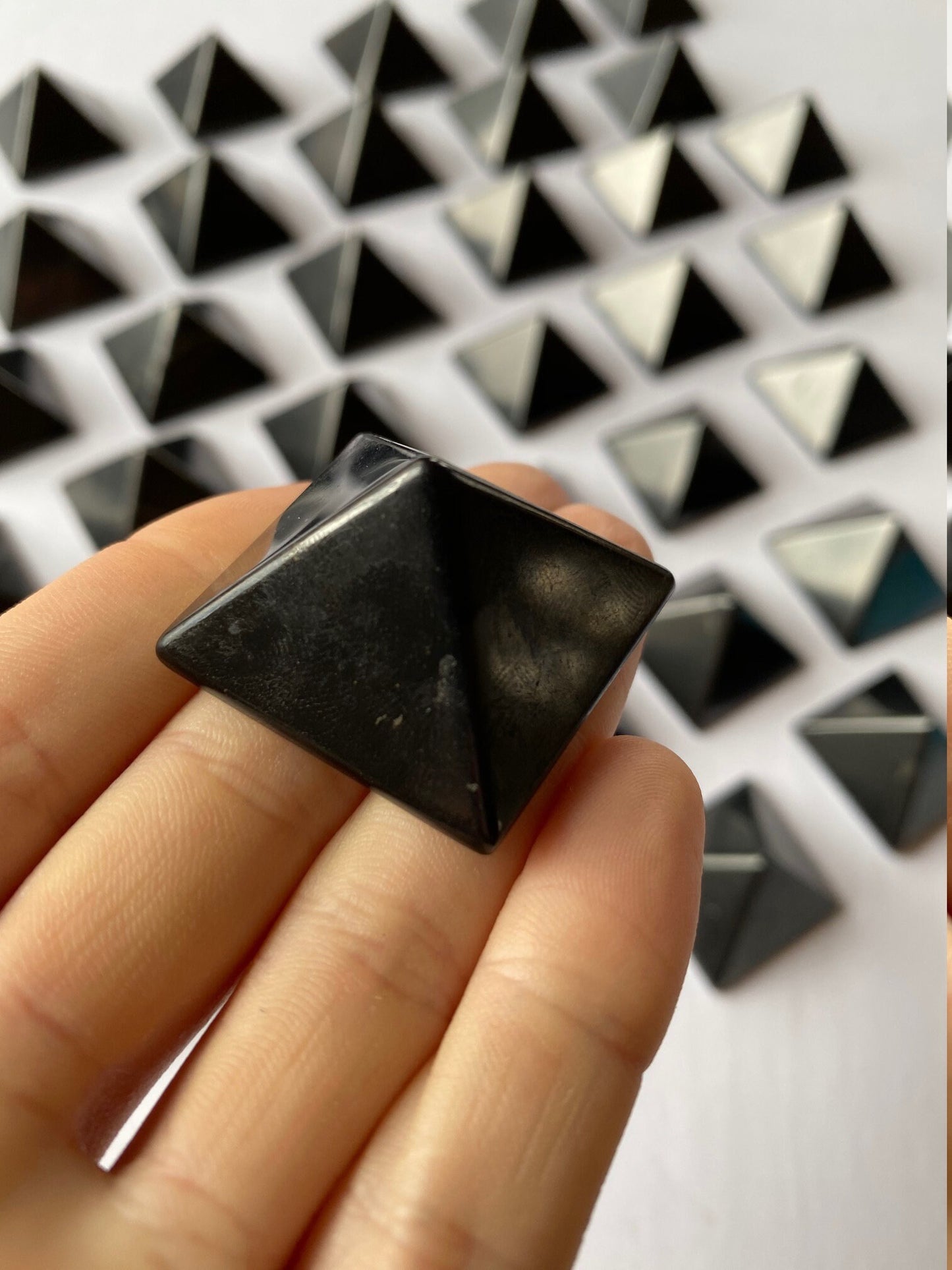 Shungite Solid Pyramid 30mm