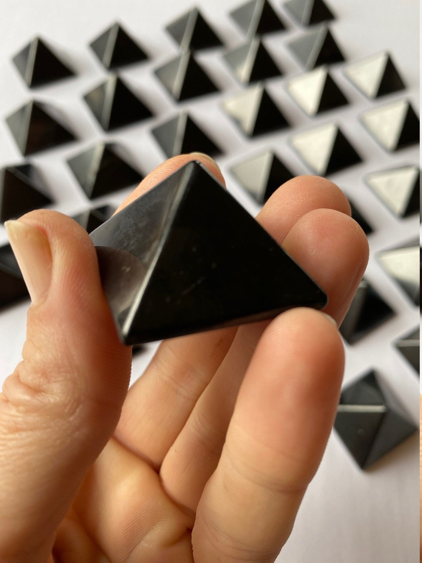 Shungite Solid Pyramid 30mm