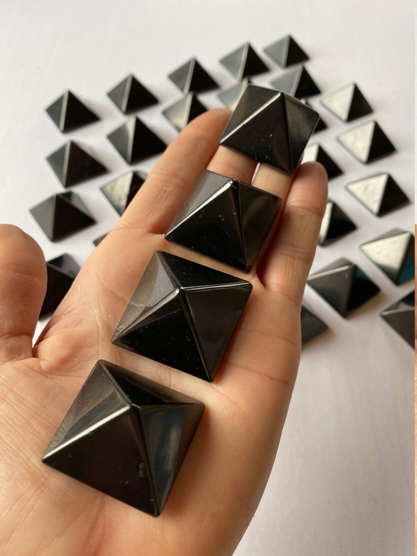 Shungite Solid Pyramid 30mm