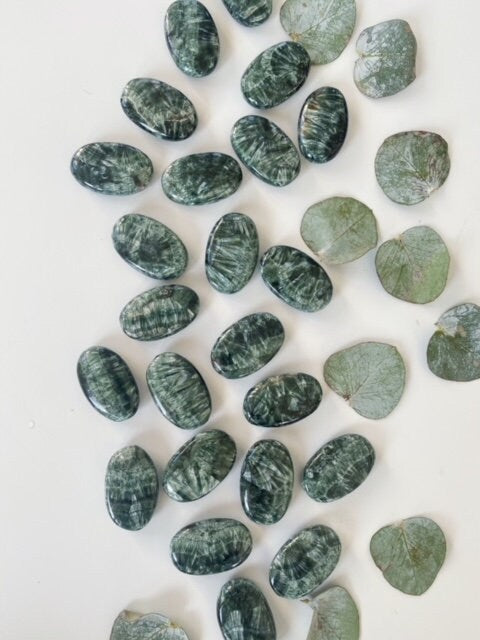 Seraphinite Pocket Stone Grade AA