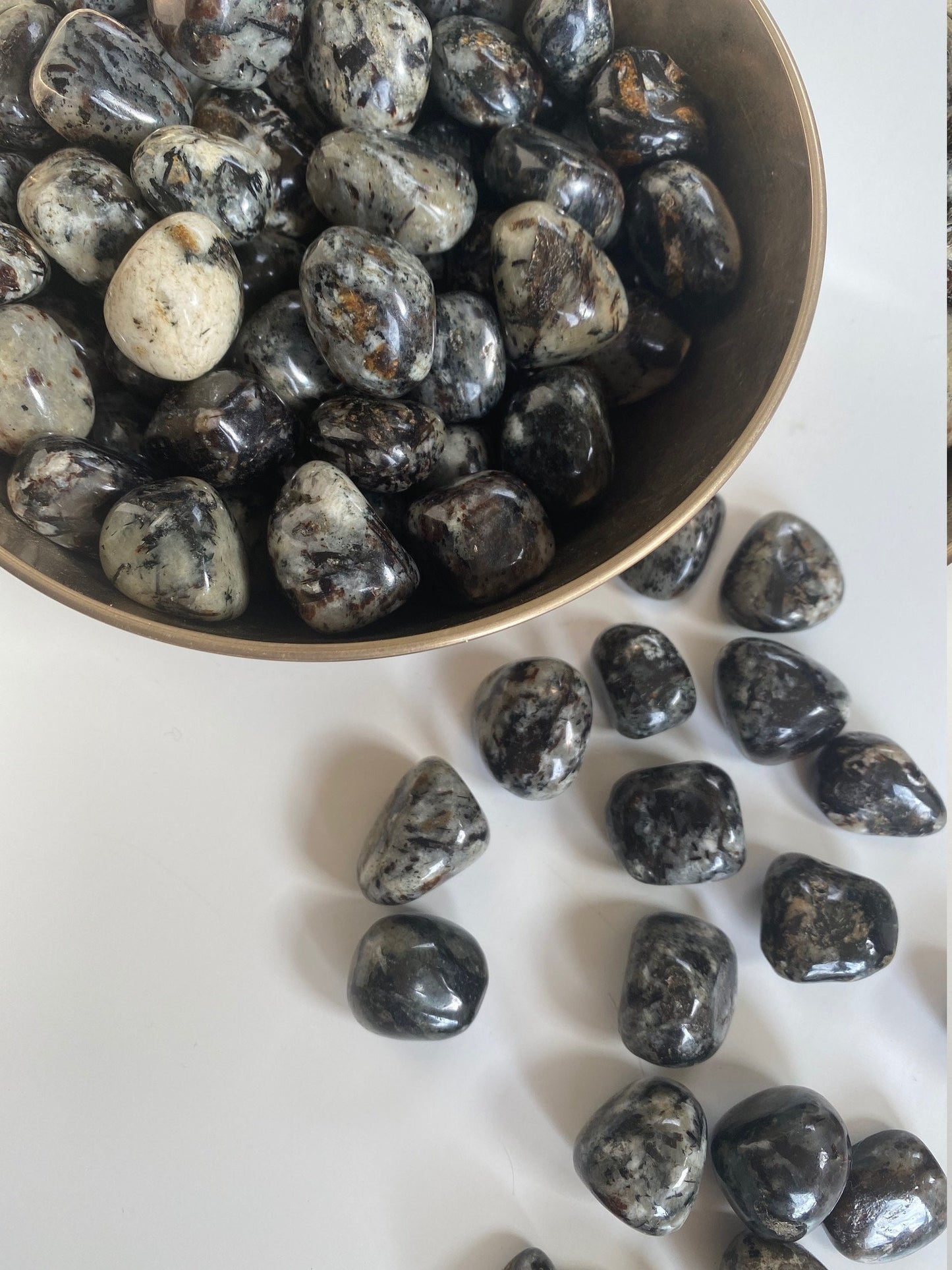 Astrophyllite Tumbled Crystals in Matrix