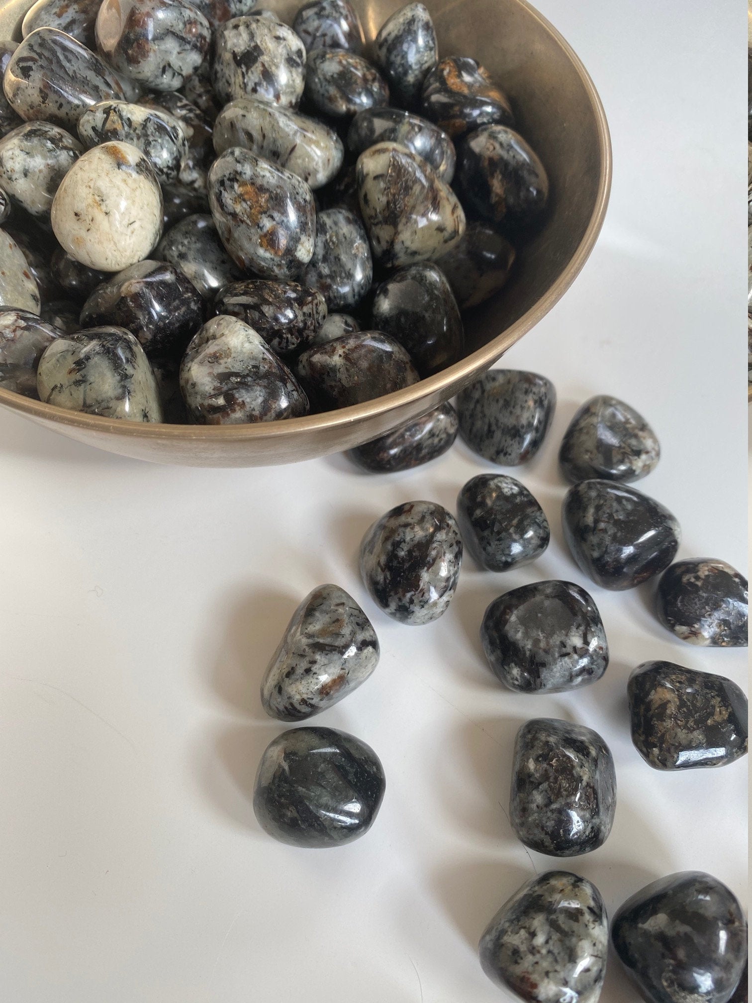 Astrophyllite Tumbled Crystals in Matrix
