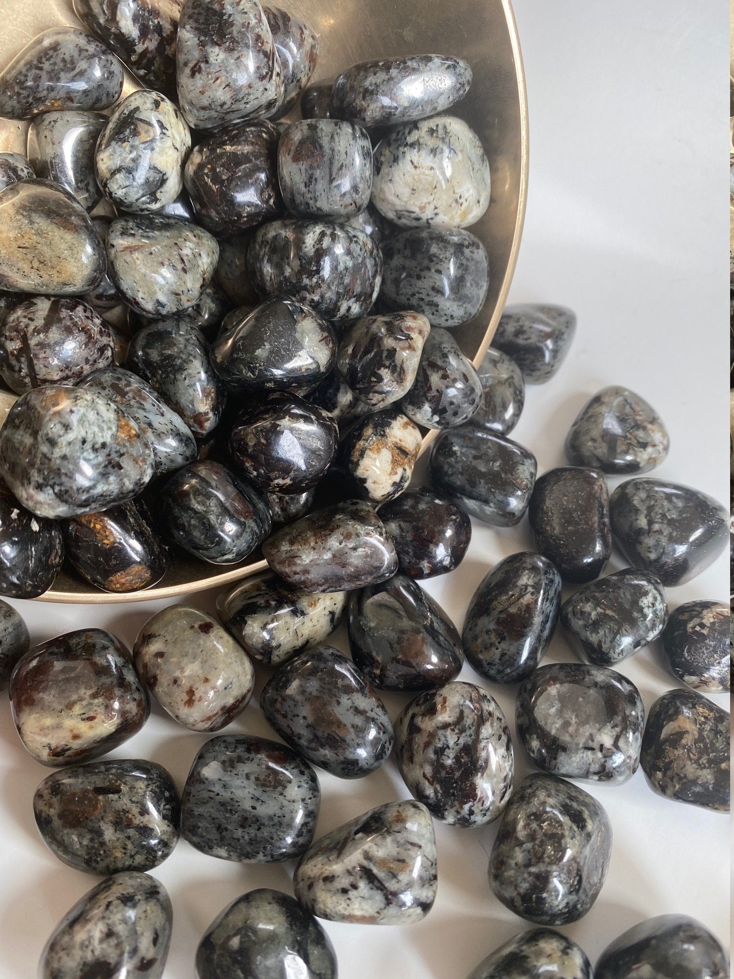Astrophyllite Tumbled Crystals in Matrix