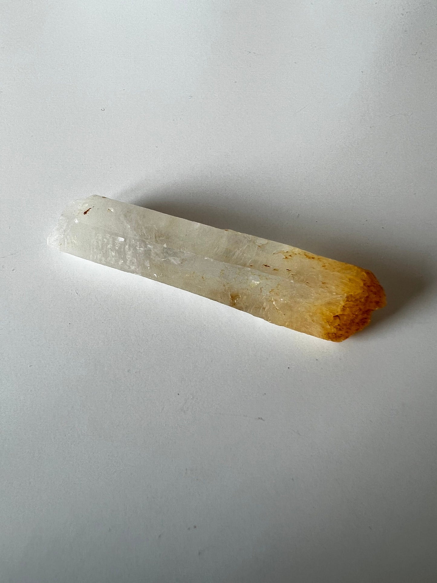Raw Colombian Quartz Point with Halloysite Inclusion