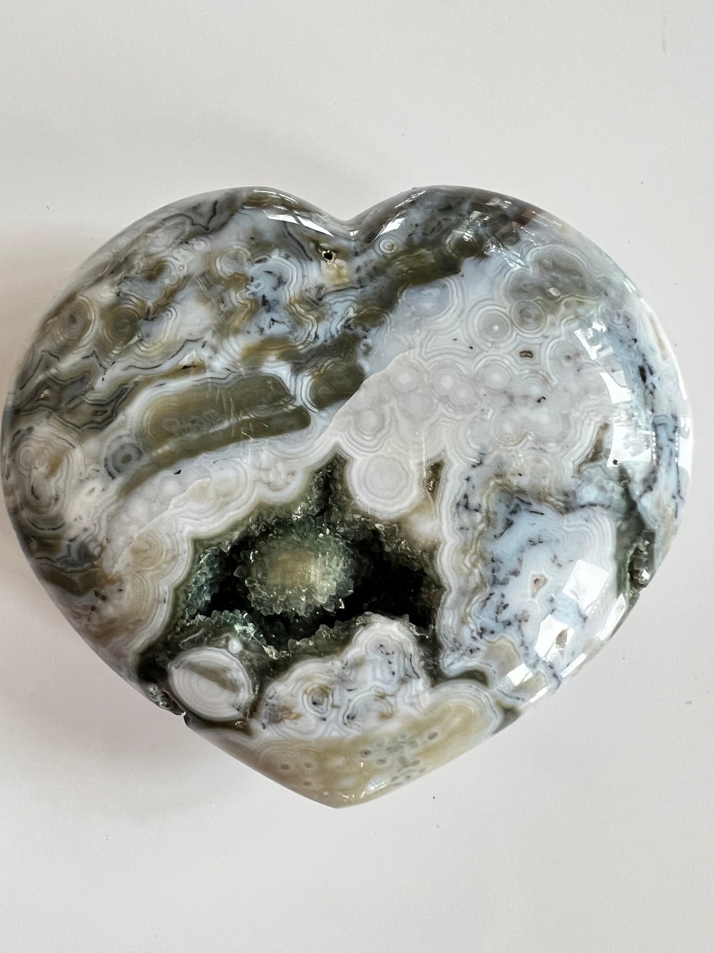 NEW VEIN 8 Ocean Jasper Heart NOJLH3