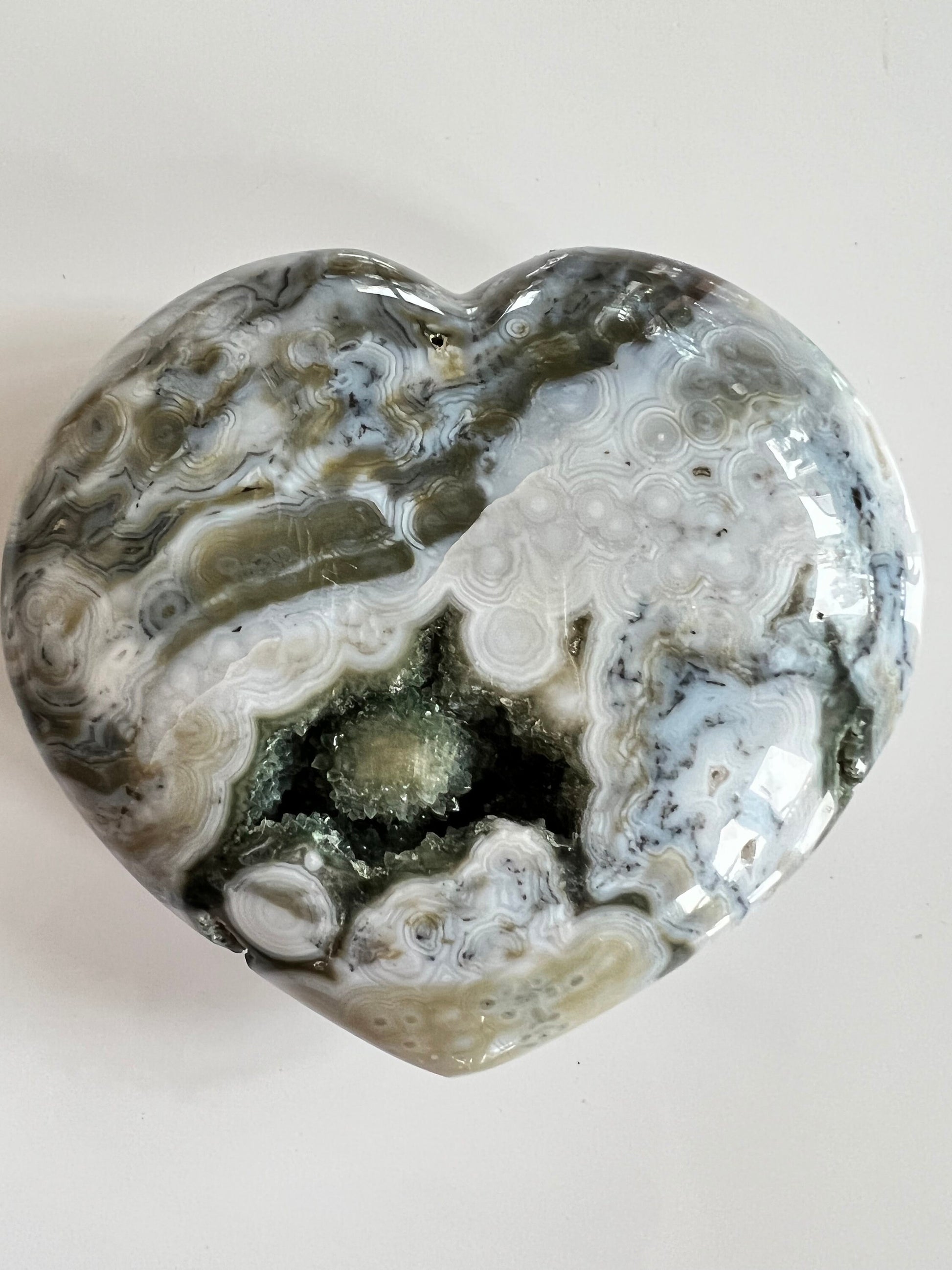 NEW VEIN 8 Ocean Jasper Heart NOJLH3