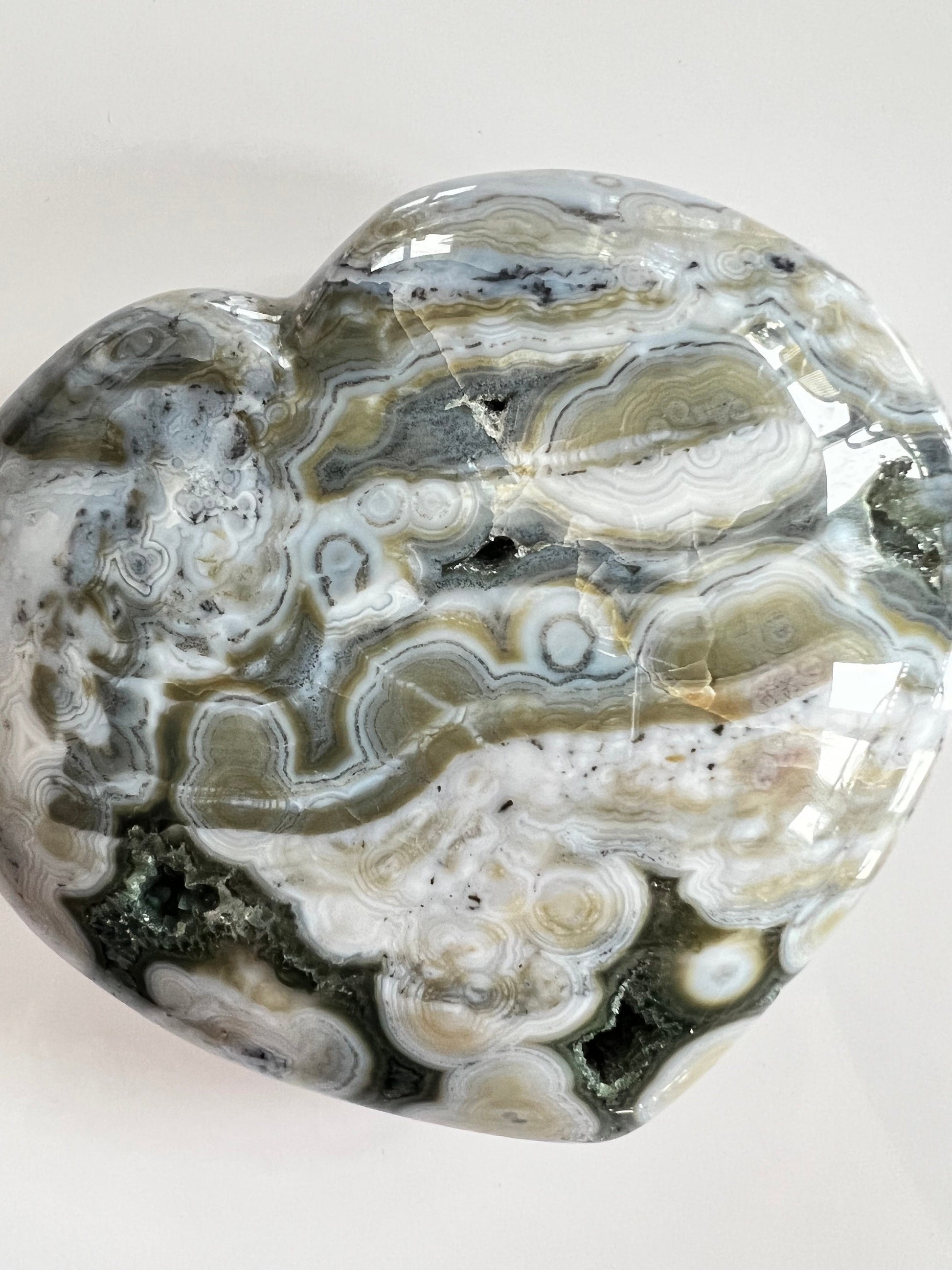 NEW VEIN 8 Ocean Jasper Heart NOJLH3
