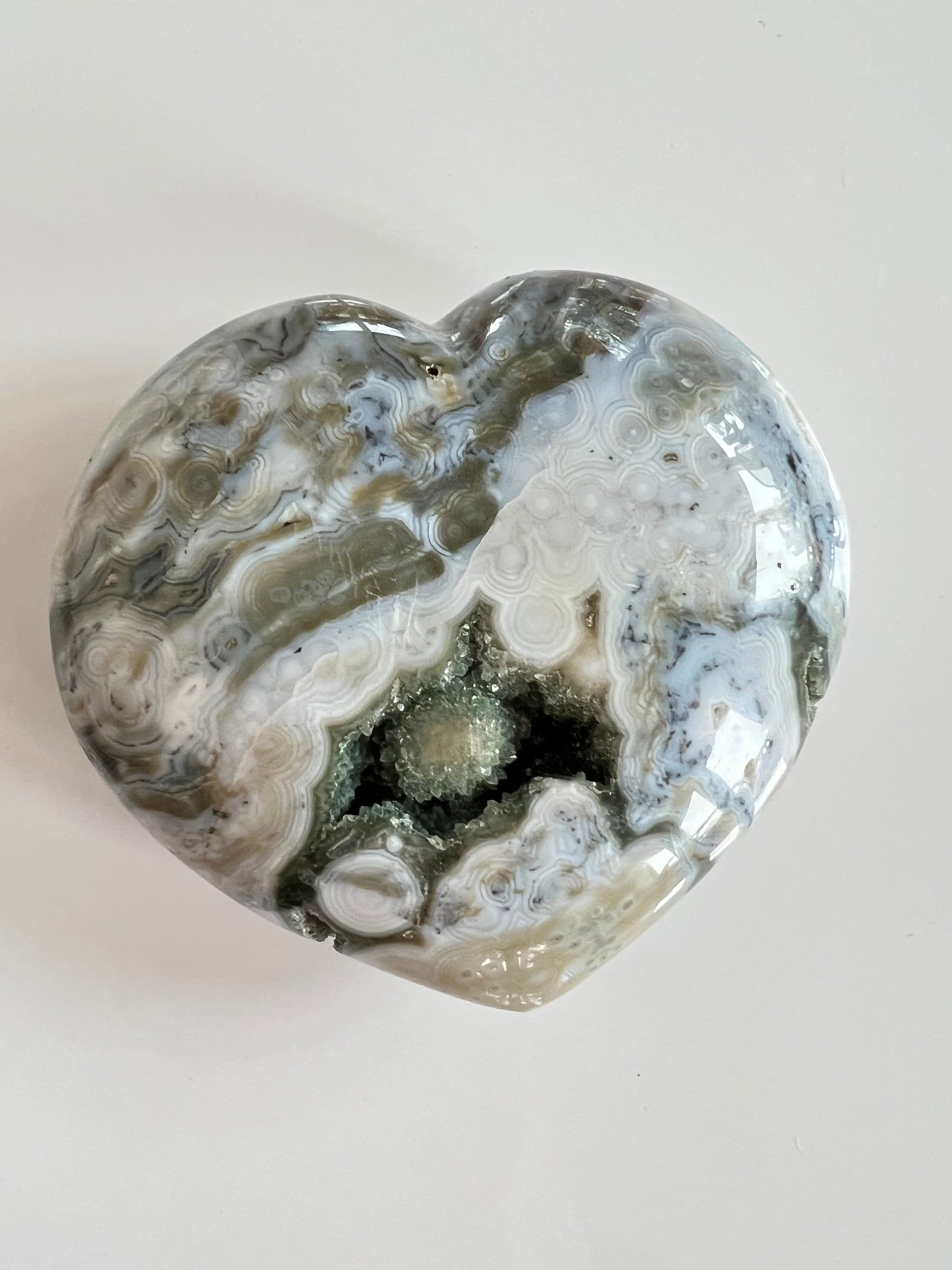NEW VEIN 8 Ocean Jasper Heart NOJLH3