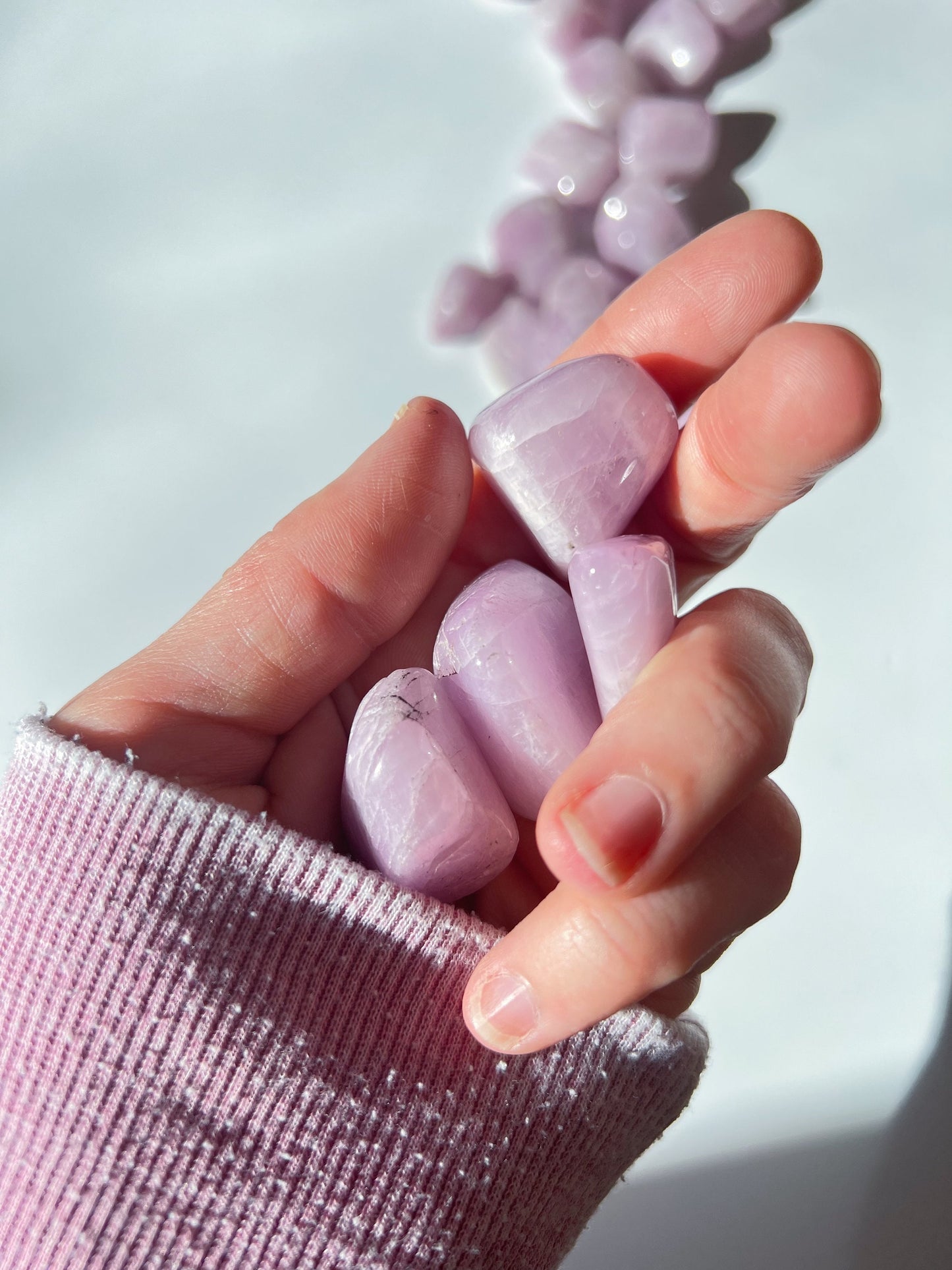 Kunzite Natural AA Tumbles Large