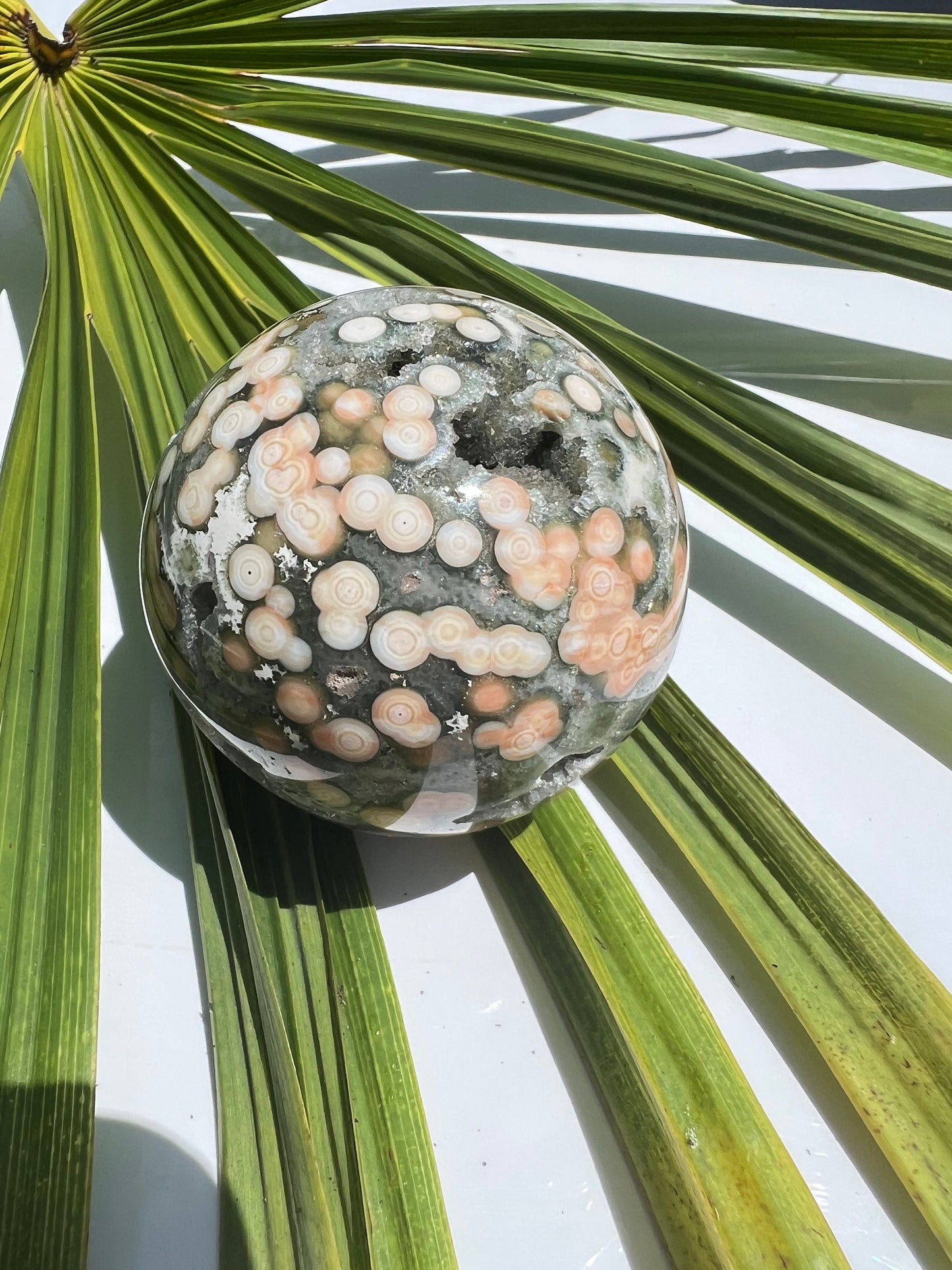 Ocean Jasper Sphere / Old Stock / Genuine Marovato Ocean Jasper / OJU2