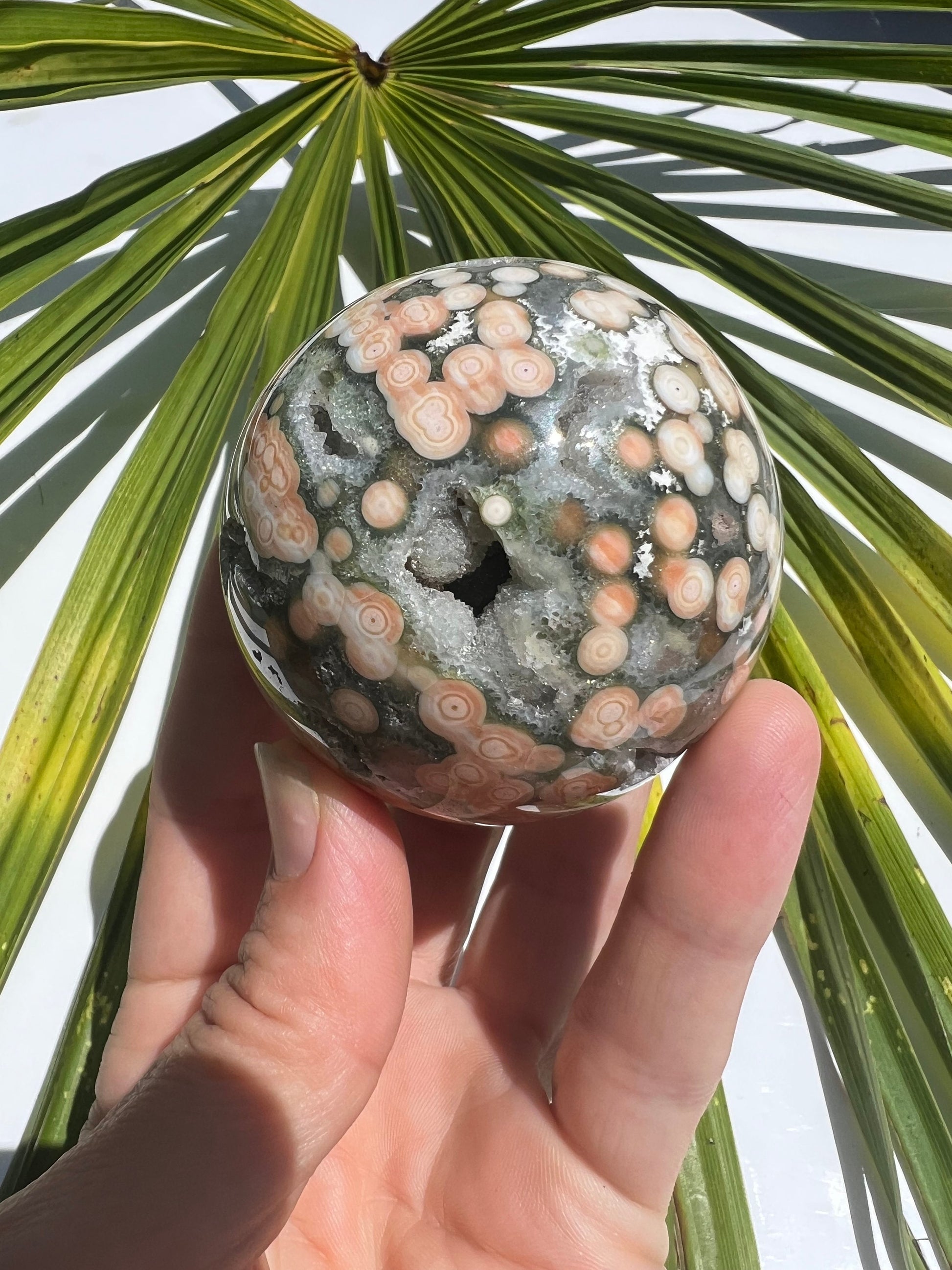 Ocean Jasper Sphere / Old Stock / Genuine Marovato Ocean Jasper / OJU2