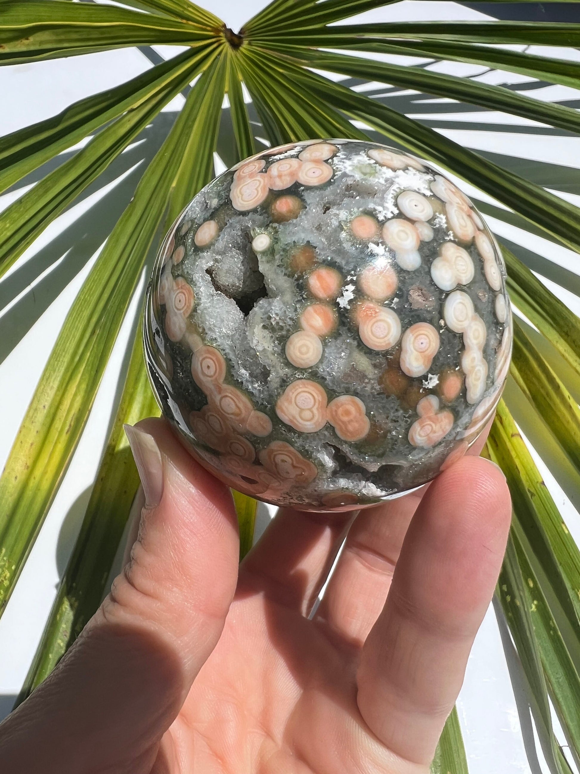 Ocean Jasper Sphere / Old Stock / Genuine Marovato Ocean Jasper / OJU2