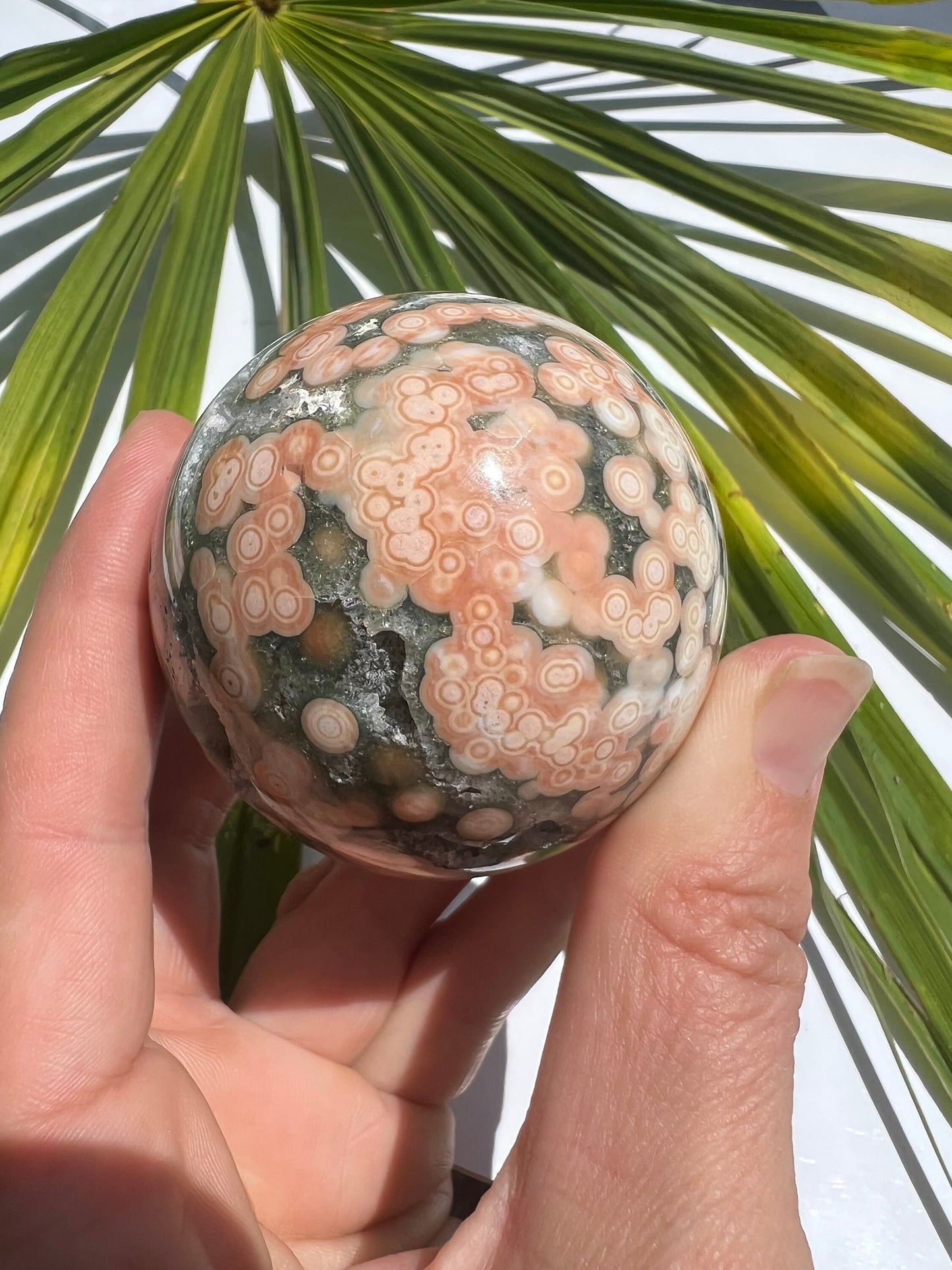 Ocean Jasper Sphere / Old Stock / Genuine Marovato Ocean Jasper / OJU2