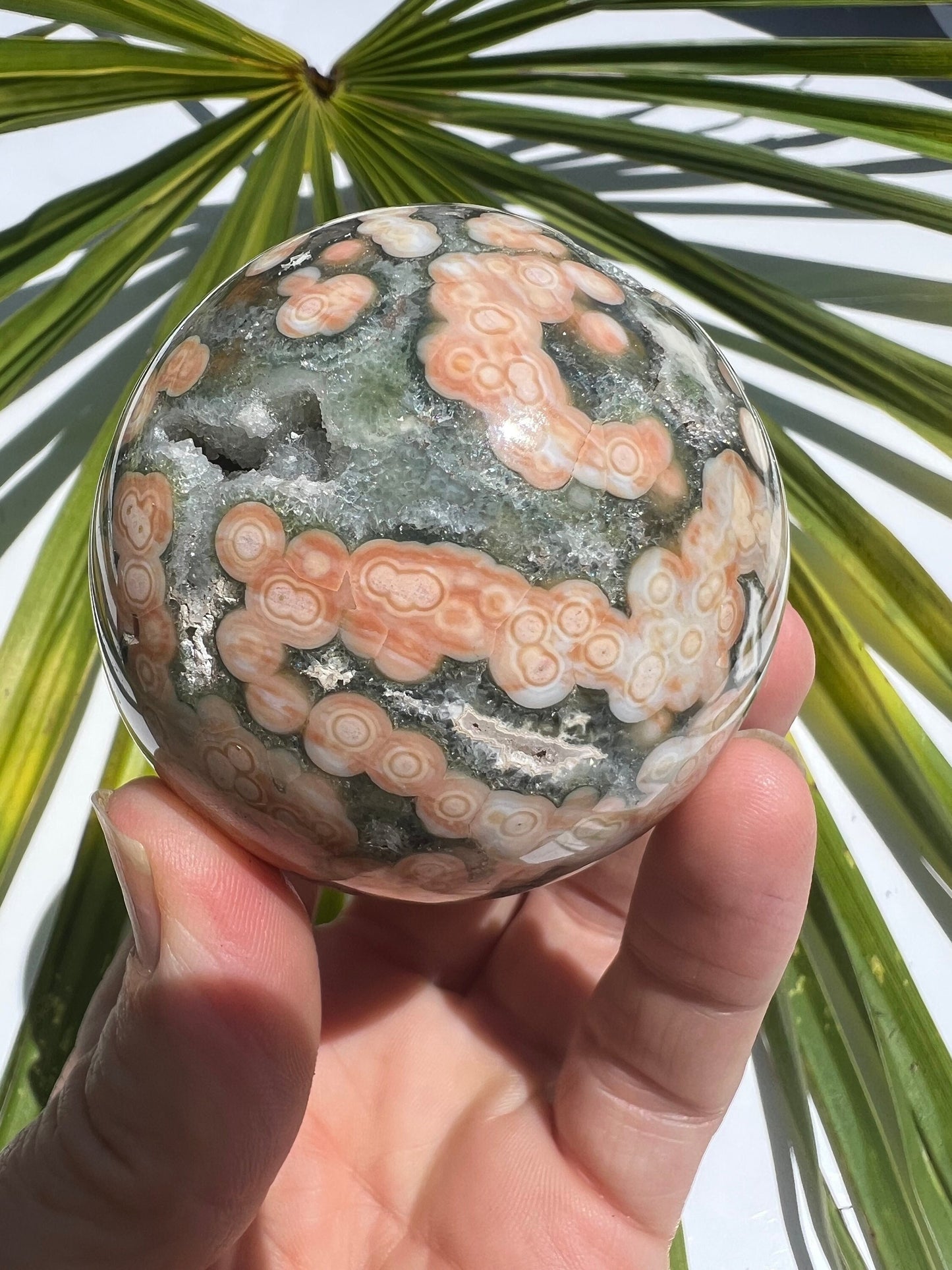Ocean Jasper Sphere / Old Stock / Genuine Marovato Ocean Jasper / OJU2