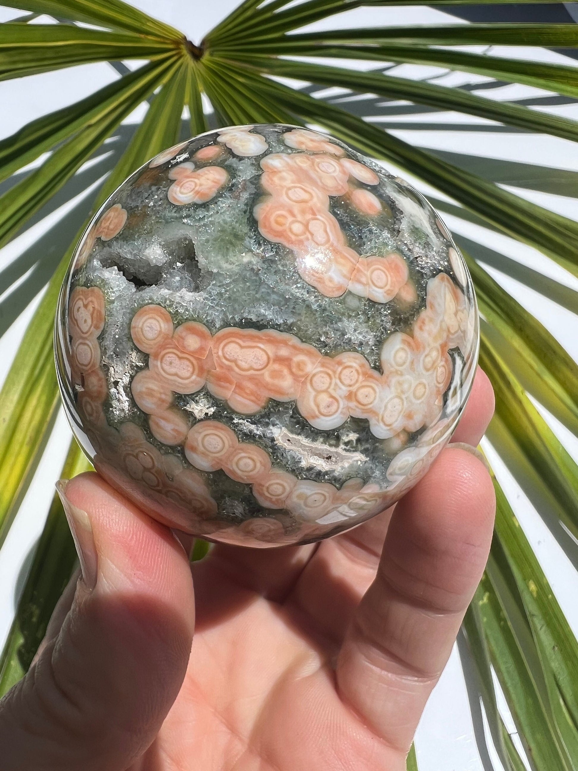 Ocean Jasper Sphere / Old Stock / Genuine Marovato Ocean Jasper / OJU2