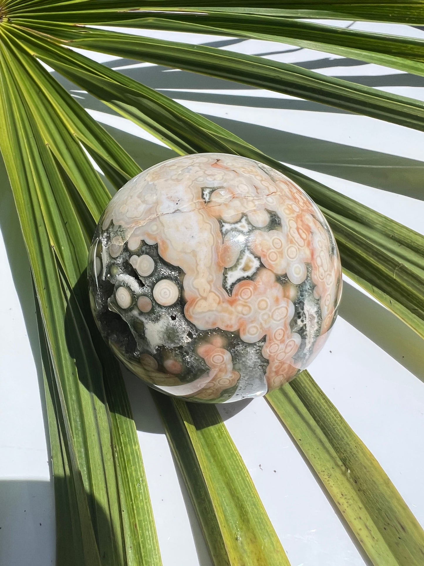 Ocean Jasper Sphere / Old Stock / Genuine Marovato Ocean Jasper / OJU2
