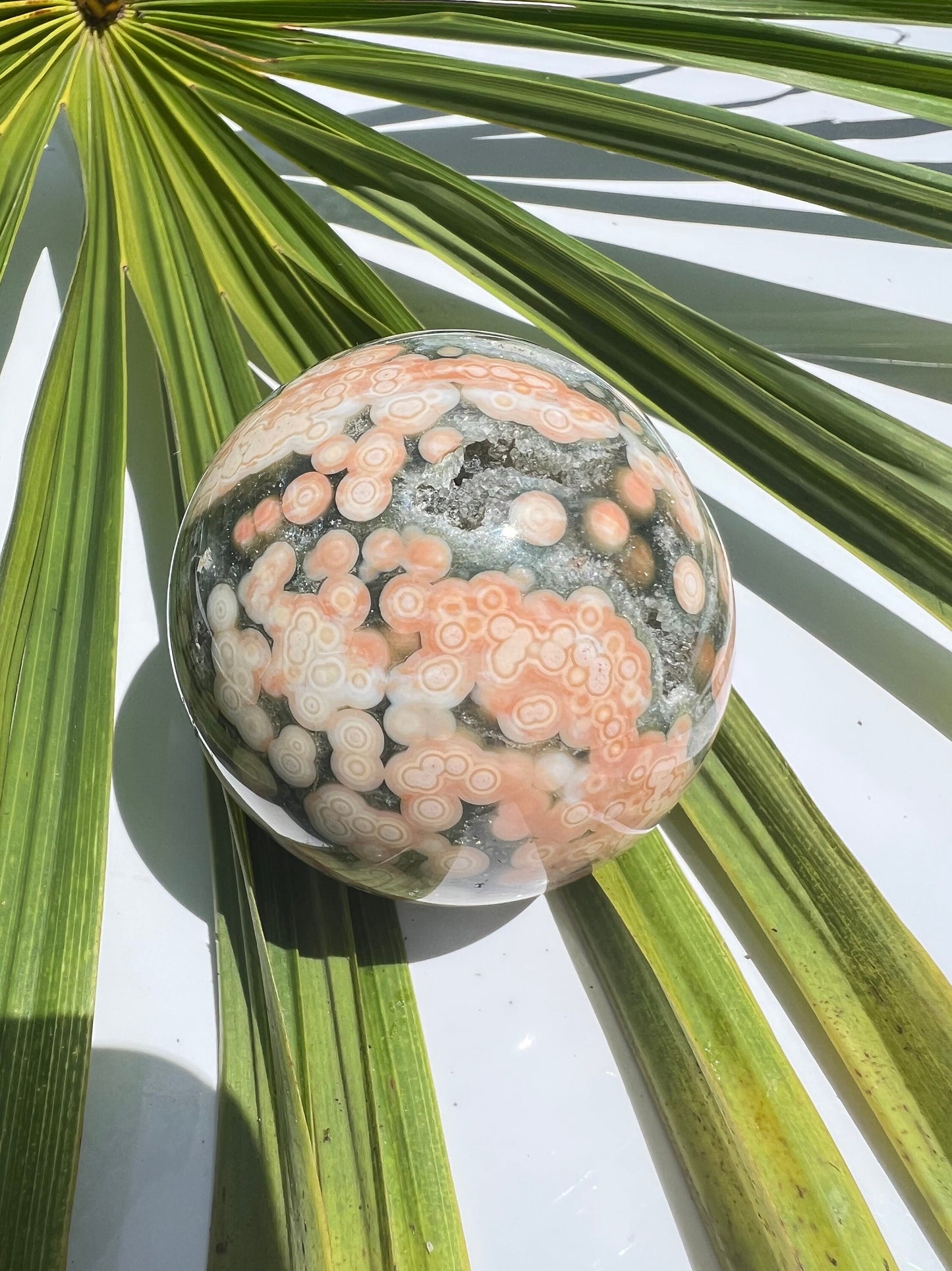 Ocean Jasper Sphere / Old Stock / Genuine Marovato Ocean Jasper / OJU2