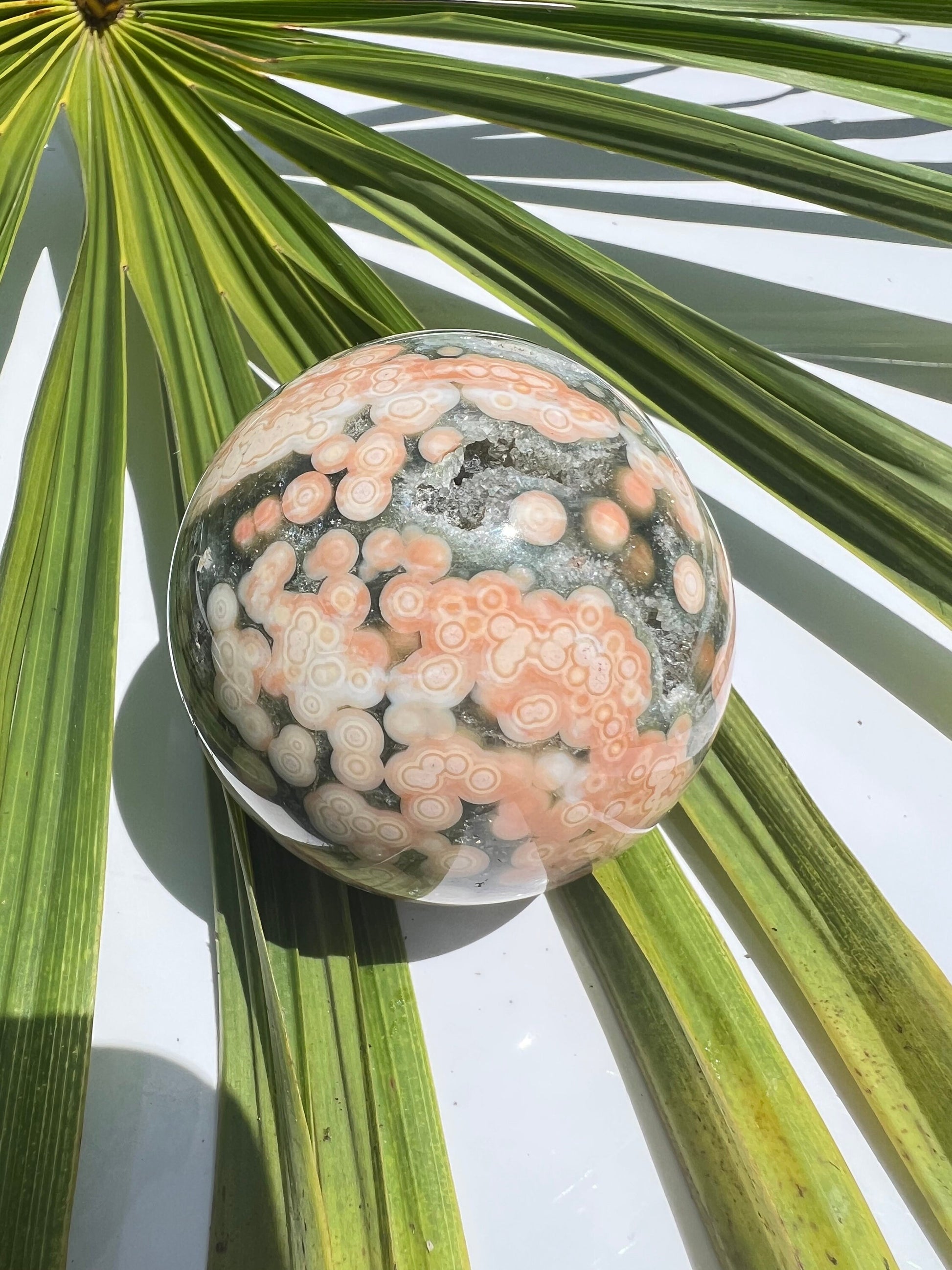 Ocean Jasper Sphere / Old Stock / Genuine Marovato Ocean Jasper / OJU2