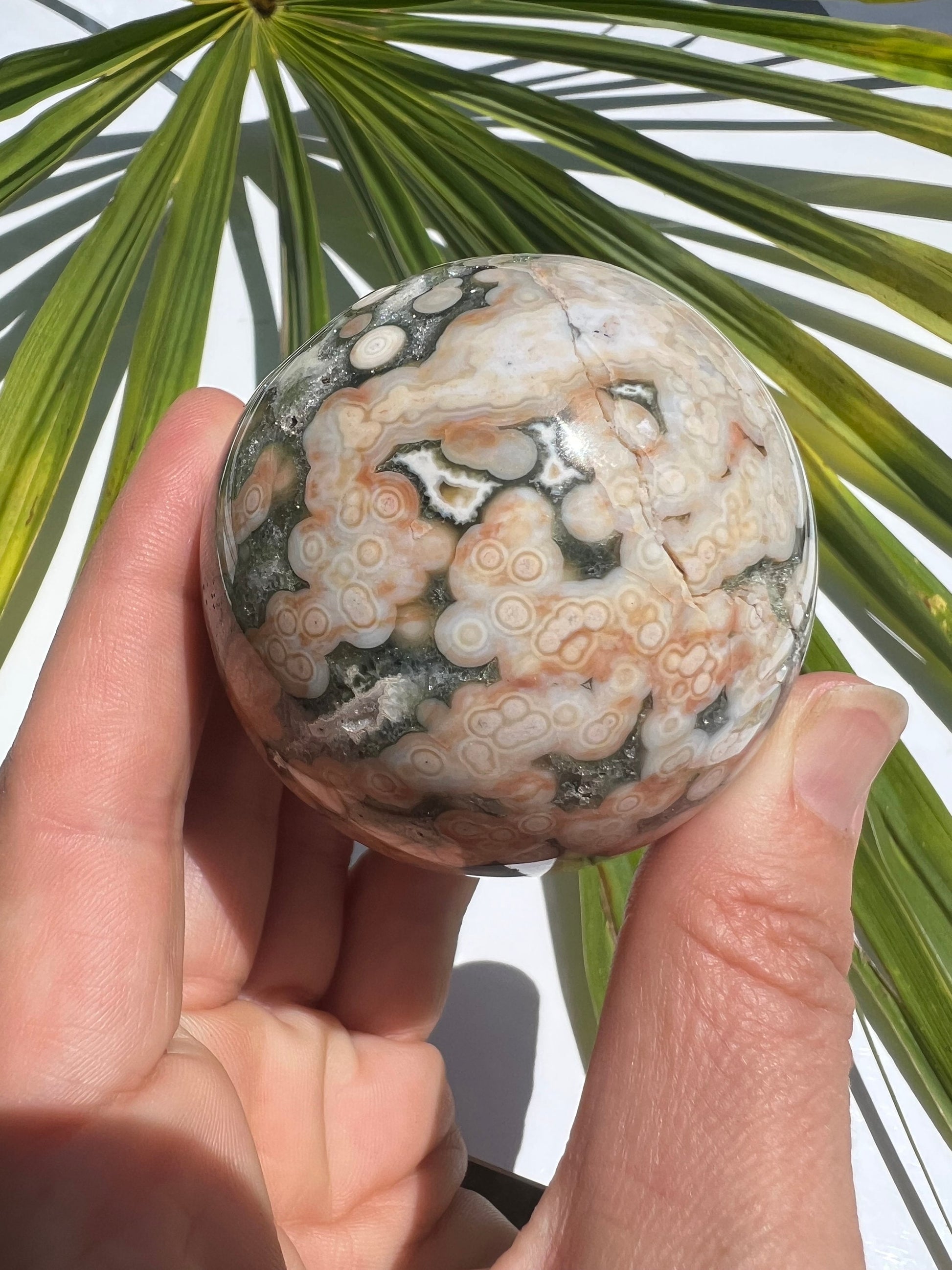 Ocean Jasper Sphere / Old Stock / Genuine Marovato Ocean Jasper / OJU2