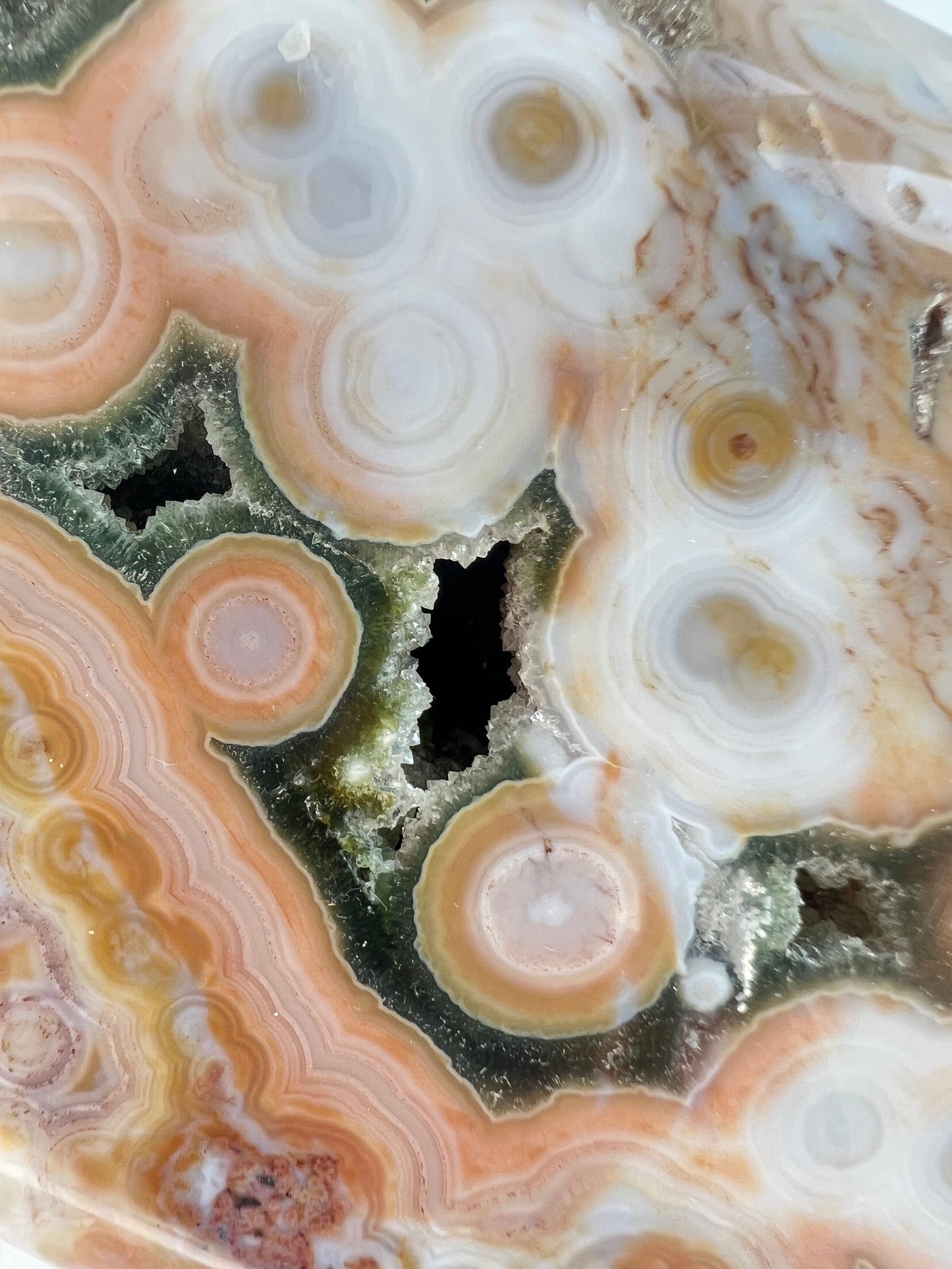 XL Pink Ocean Jasper Druzy: Vein 8 Free form Display Piece