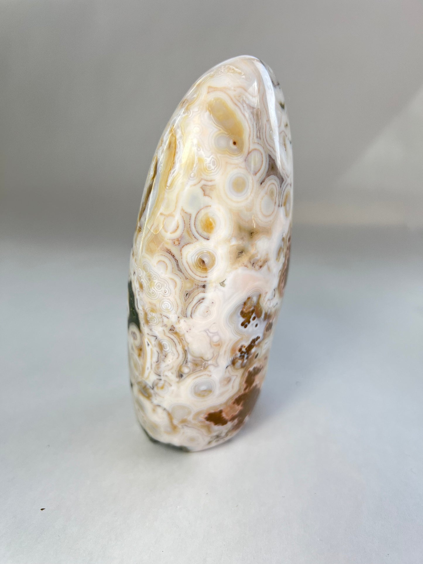 Vein 8 Ocean Jasper: Free Form Druzy Display Piece