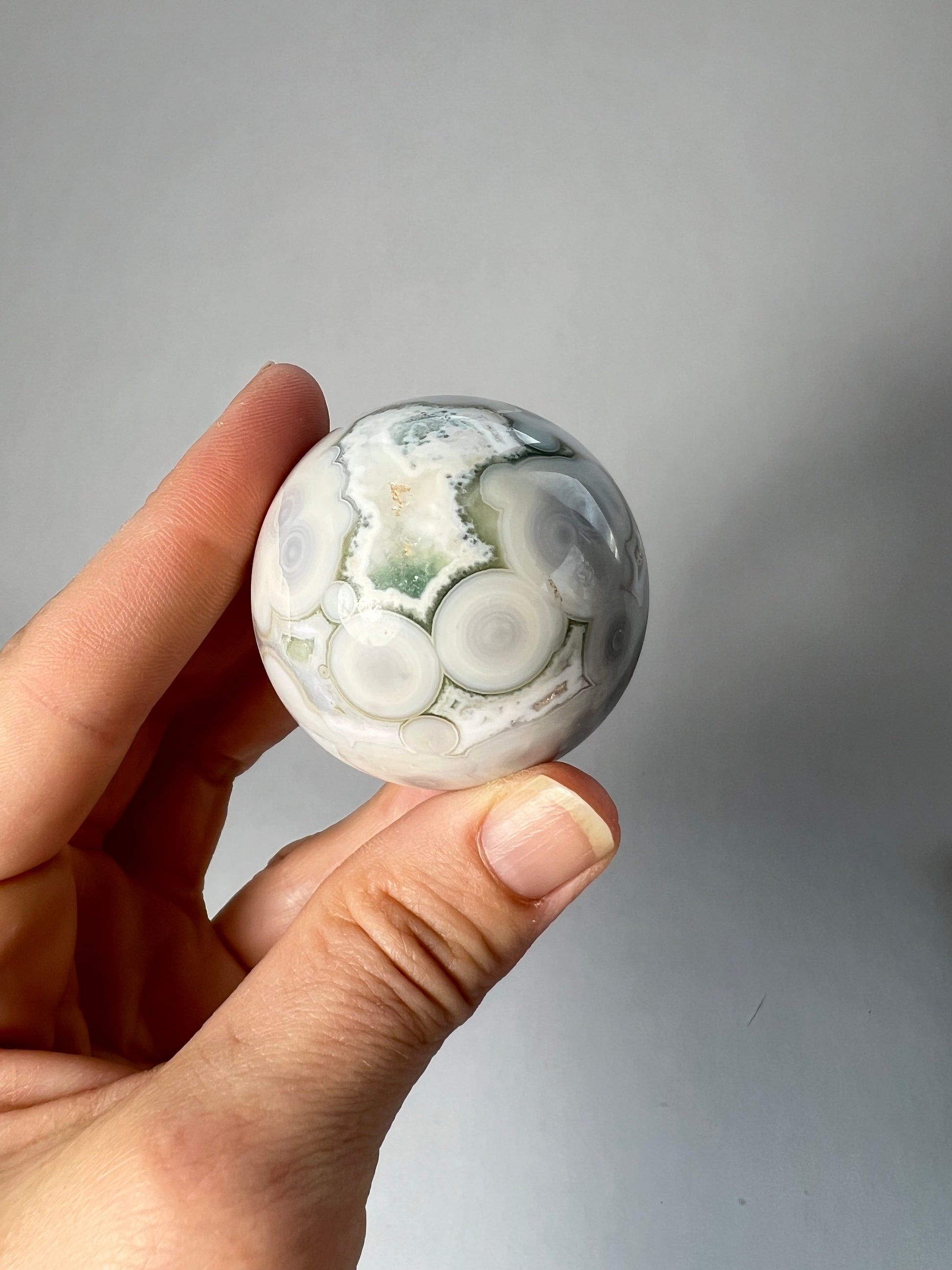 Old Stock Ocean Jasper Sphere / Vein 1-2 sphere / OJS4