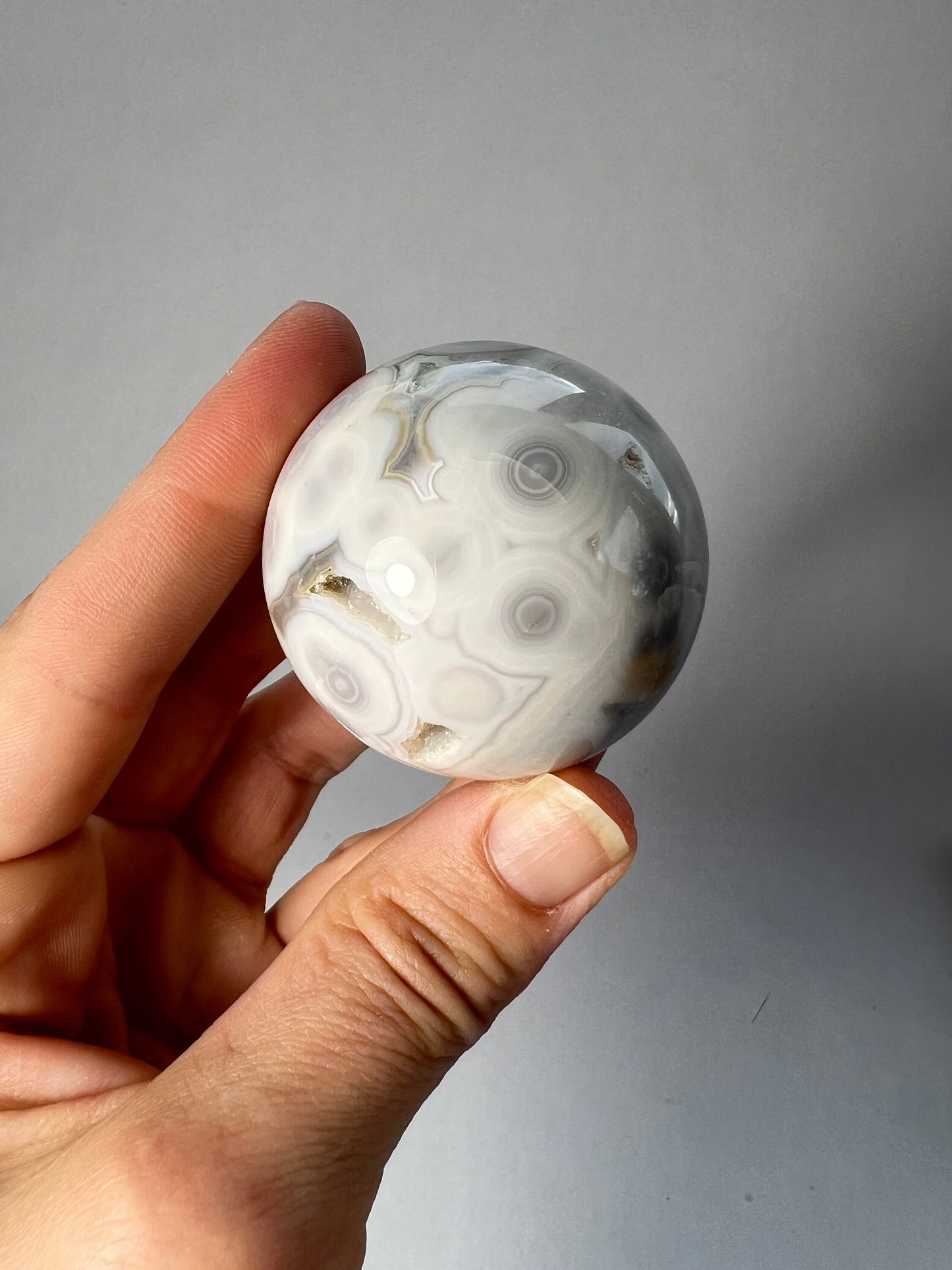 Old Stock Ocean Jasper Sphere / Vein 1-2 sphere / OJS4