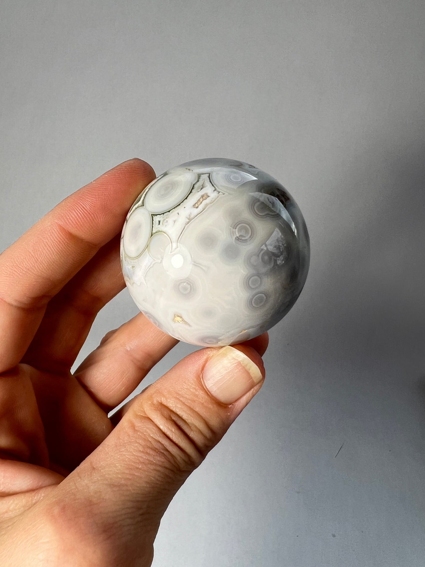 Old Stock Ocean Jasper Sphere / Vein 1-2 sphere / OJS4