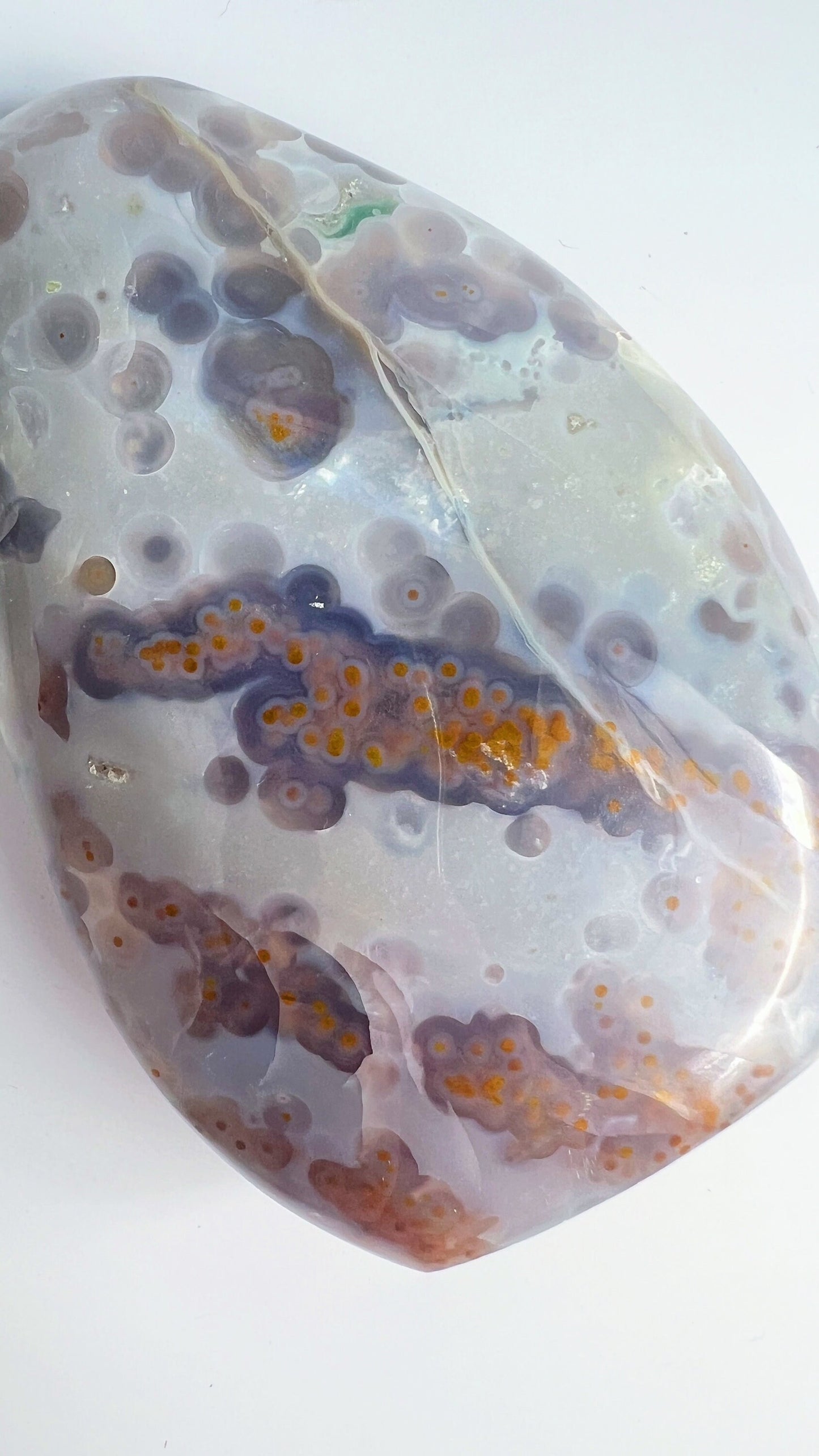 Ocean Jasper Free Form: Madagascar Vein 3-4, Jelly Orb Pattern