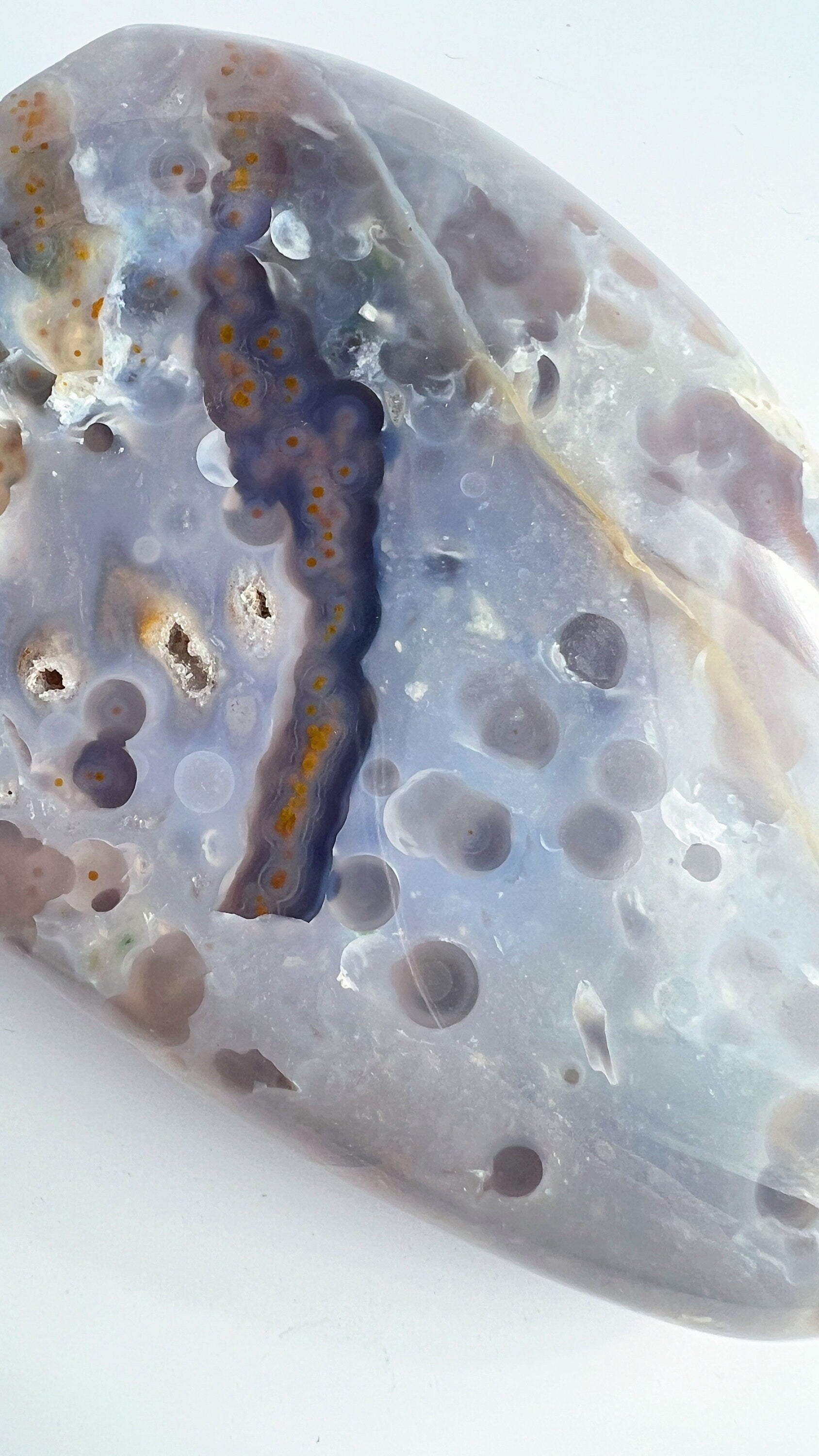 Ocean Jasper Free Form: Madagascar Vein 3-4, Jelly Orb Pattern