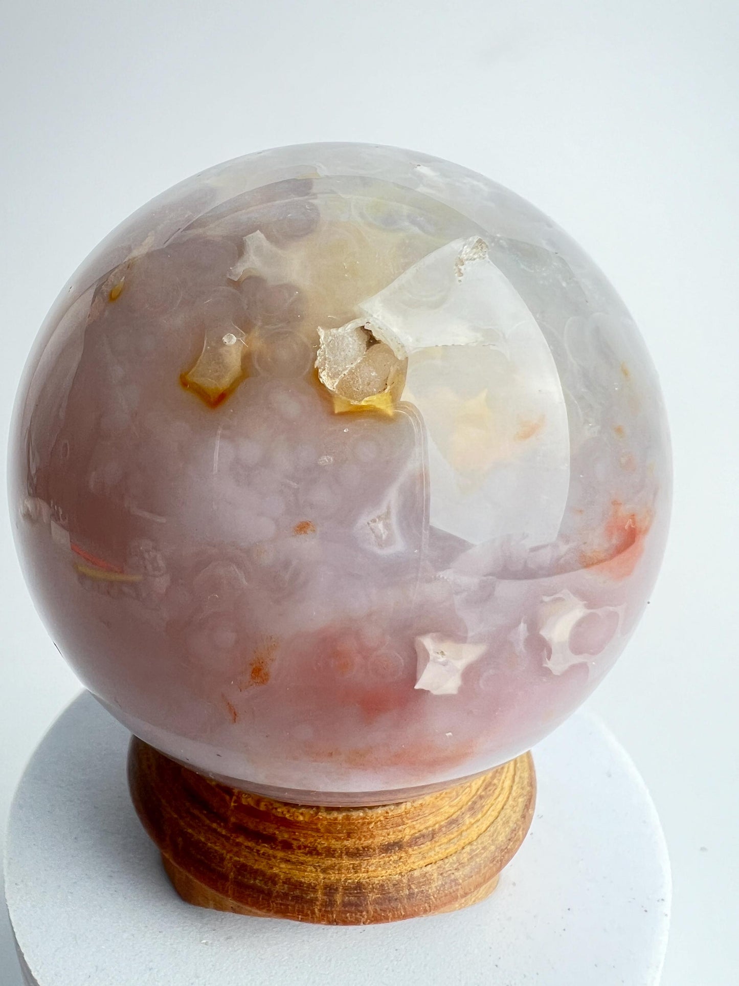 Old Stock Jelly Ocean Jasper Sphere / Vein 3-4
