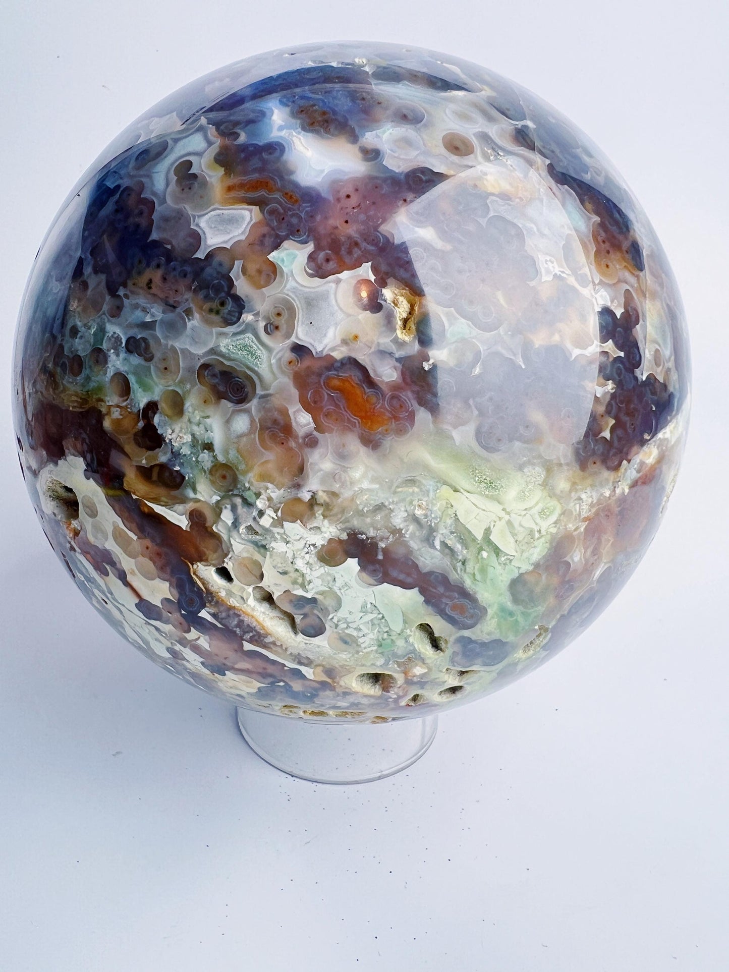 Old Stock Ocean Jasper Sphere / Vein 3-4