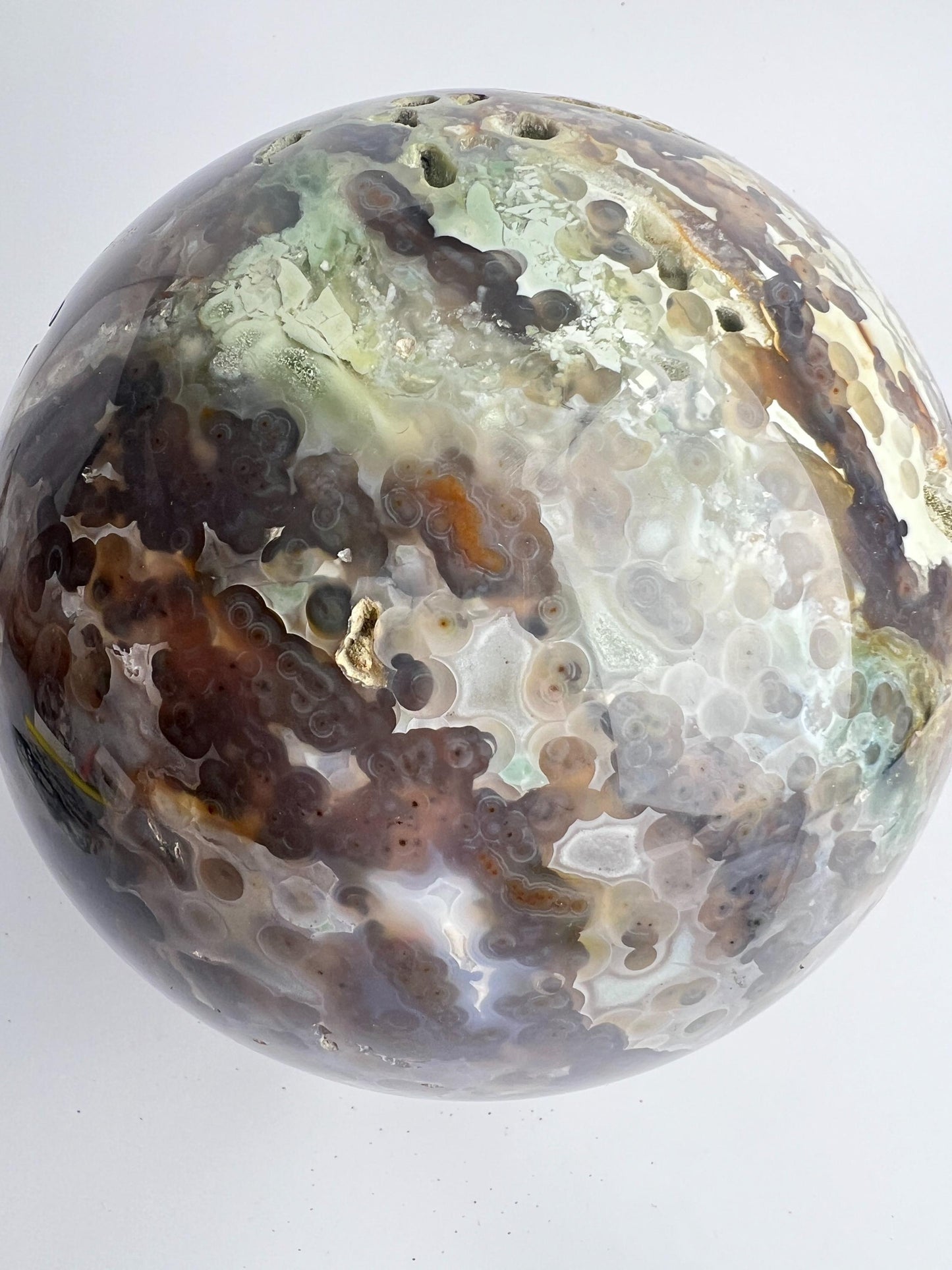 Old Stock Ocean Jasper Sphere / Vein 3-4