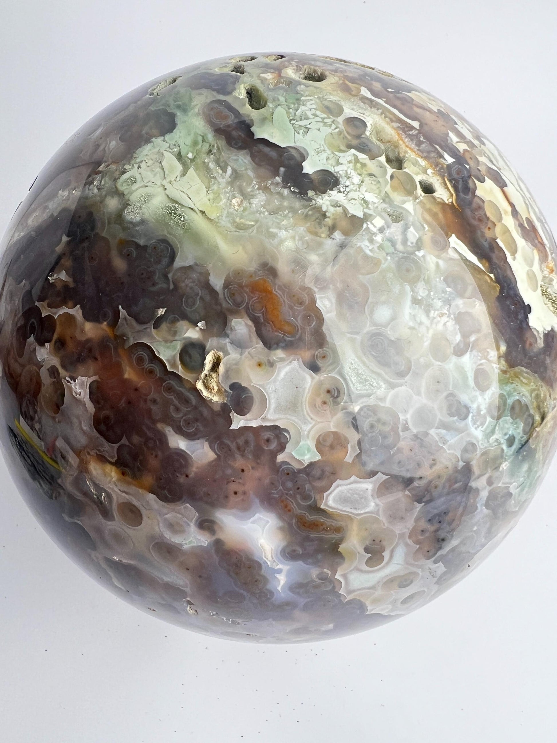 Old Stock Ocean Jasper Sphere / Vein 3-4