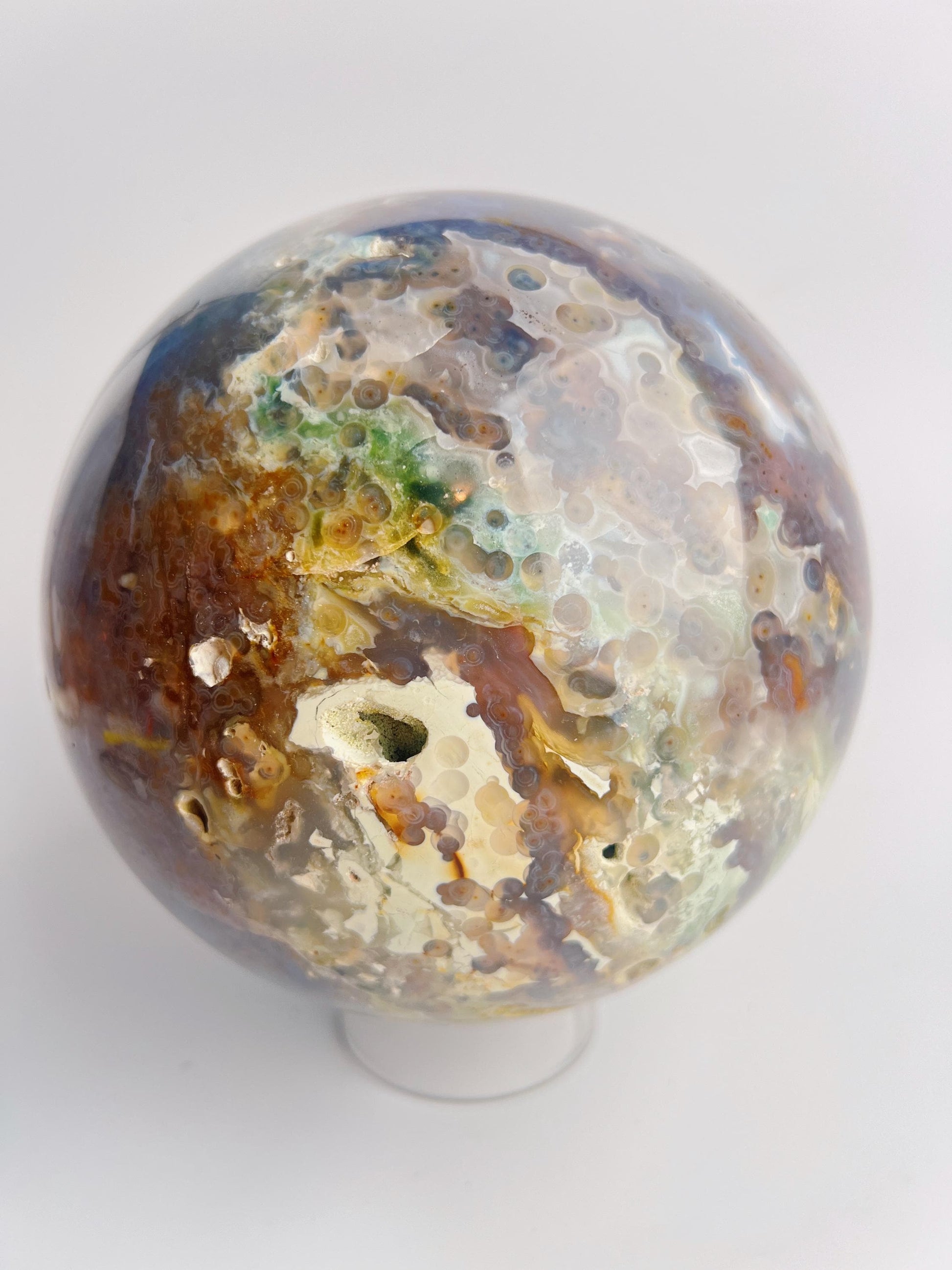 Old Stock Ocean Jasper Sphere / Vein 3-4