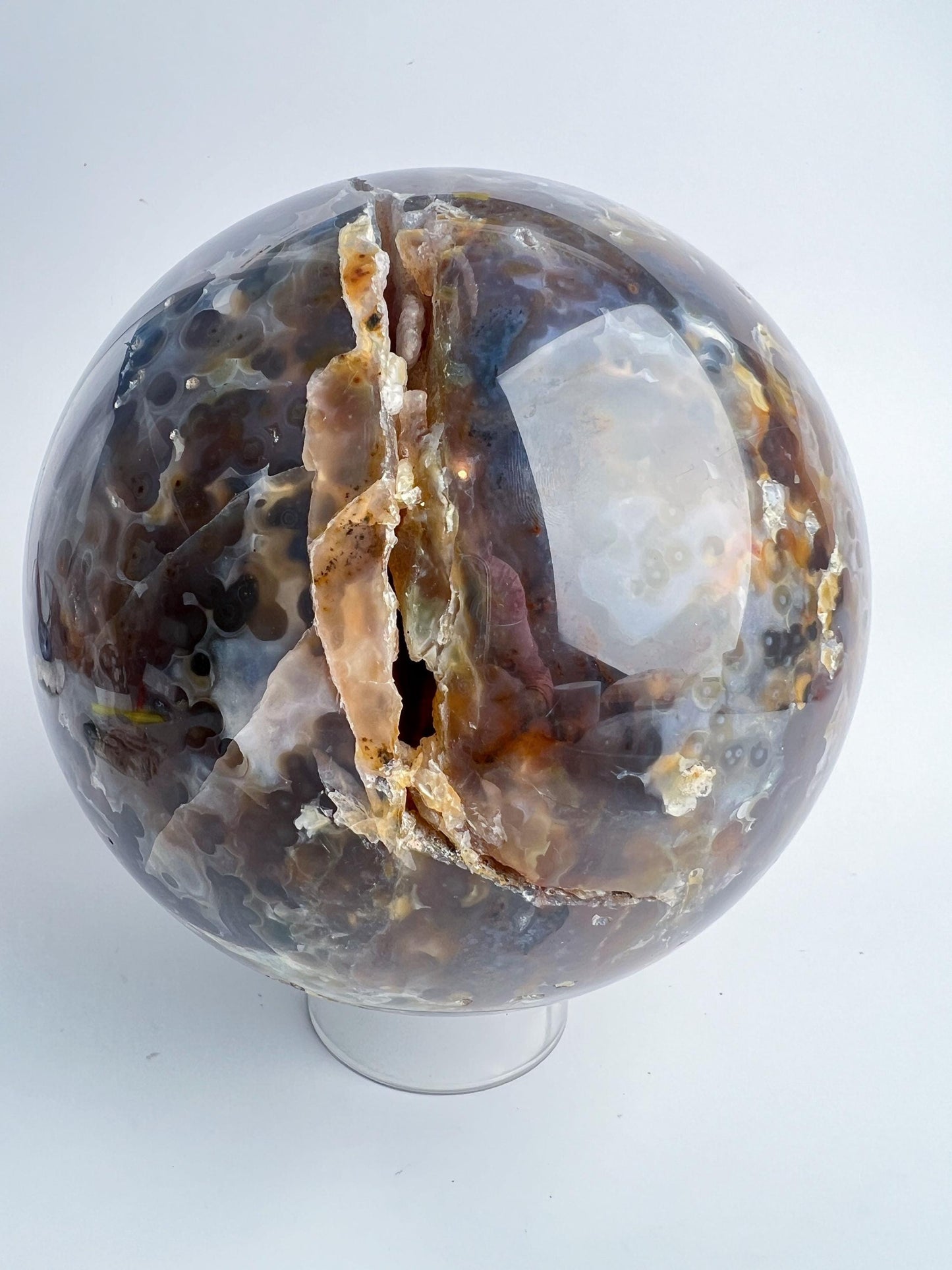 Old Stock Ocean Jasper Sphere / Vein 3-4