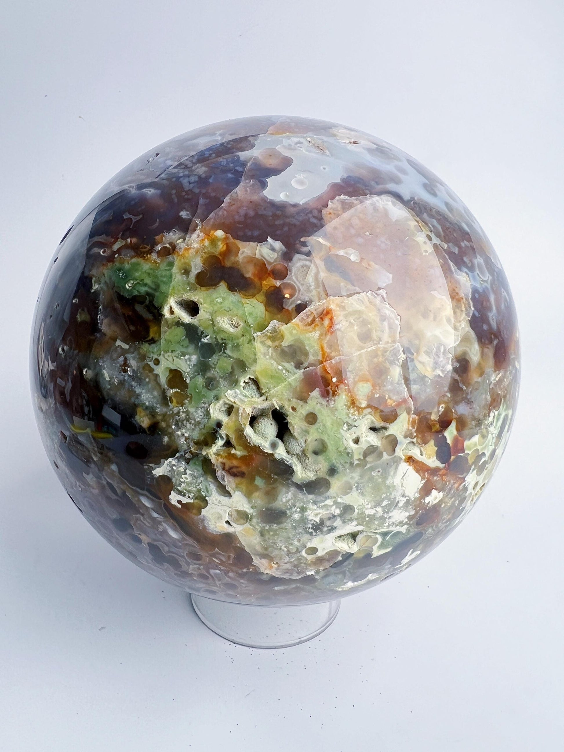 Old Stock Ocean Jasper Sphere / Vein 3-4
