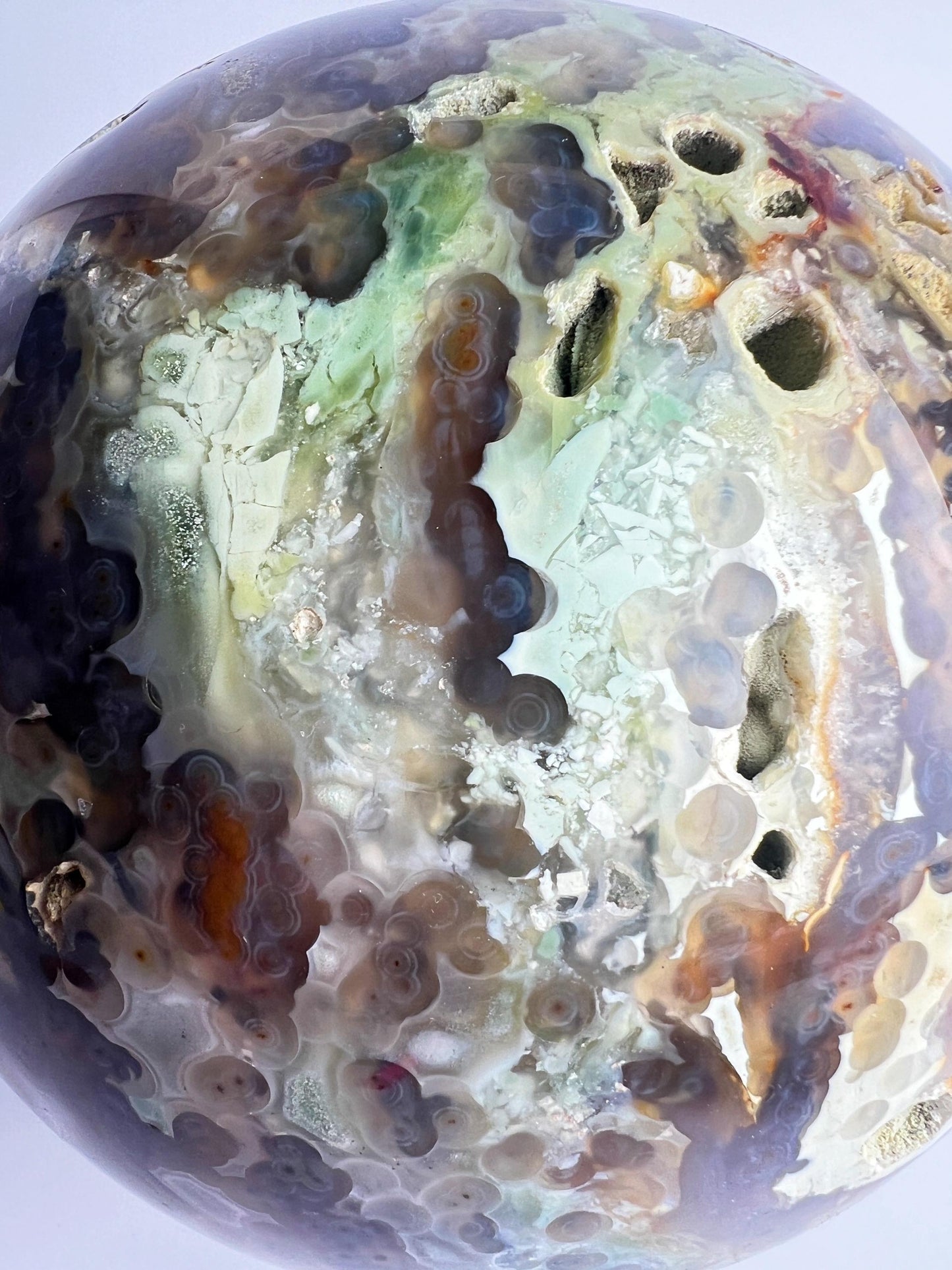 Old Stock Ocean Jasper Sphere / Vein 3-4