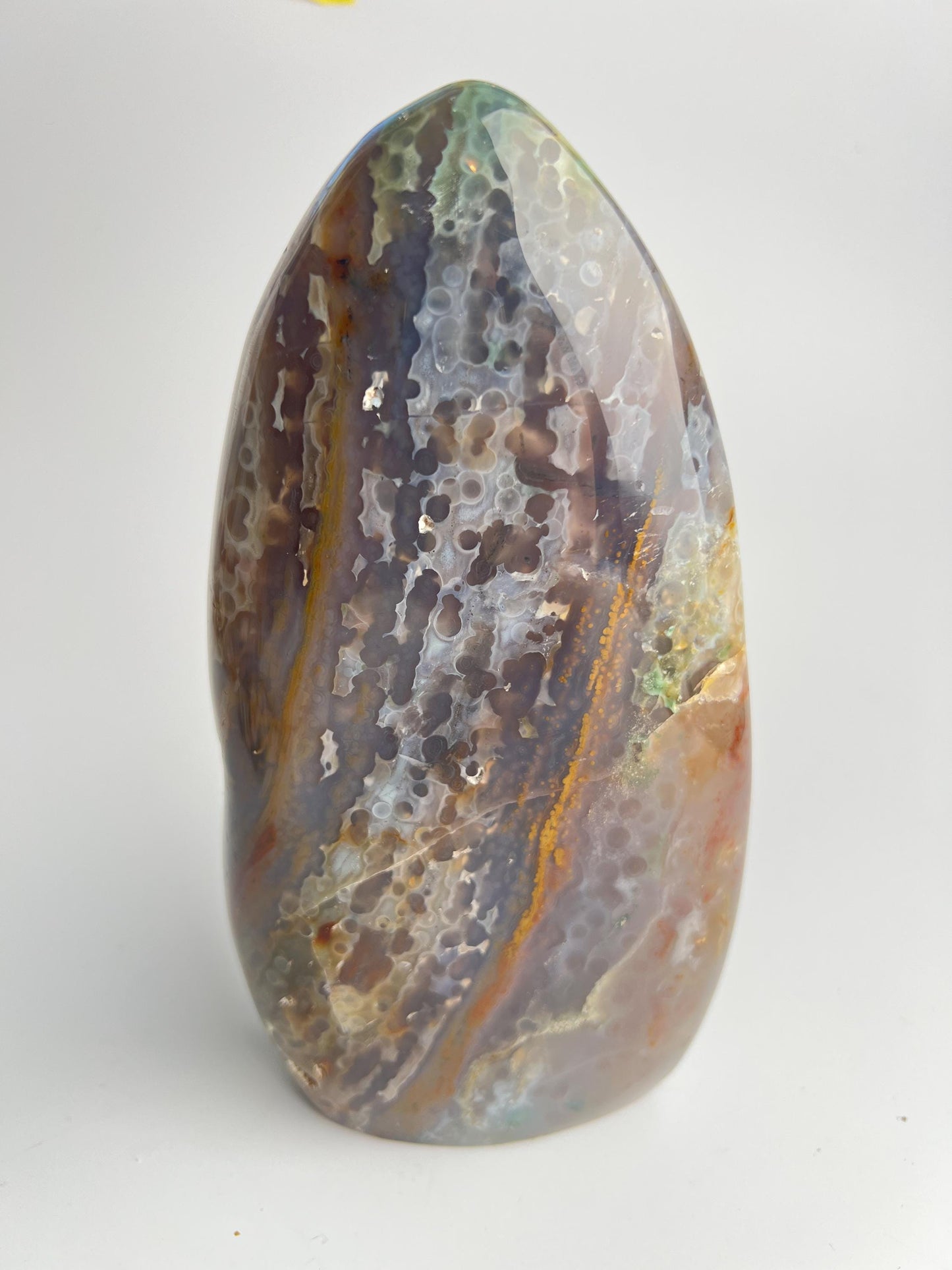 Ocean Jasper Free Form: Vein 3-4 Jelly Chalcedony with Fish Eye Pattern