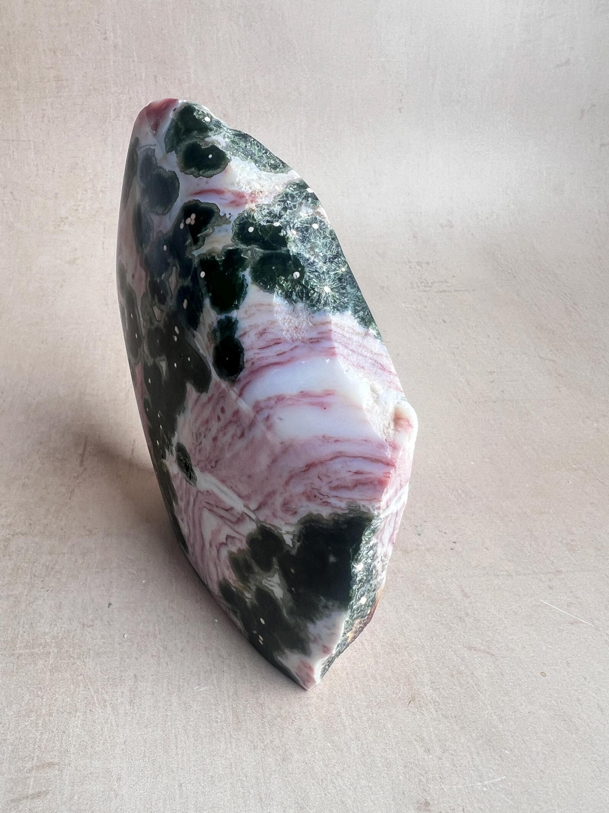 Ocean Jasper RARE Vein 1 XL free form / semi polish