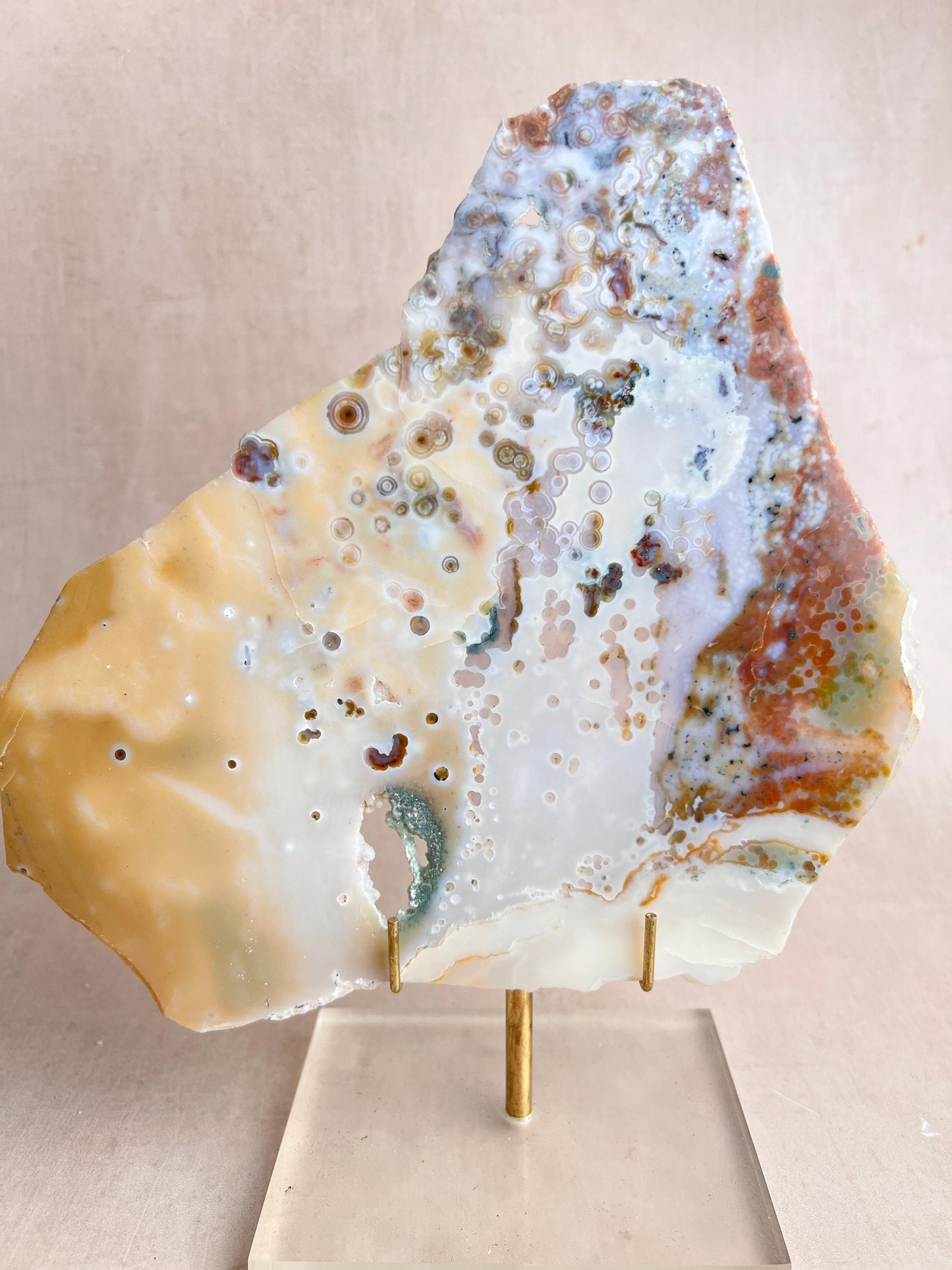 Vein 1 - 2 Large Ocean Jasper Slab Highly Translucent